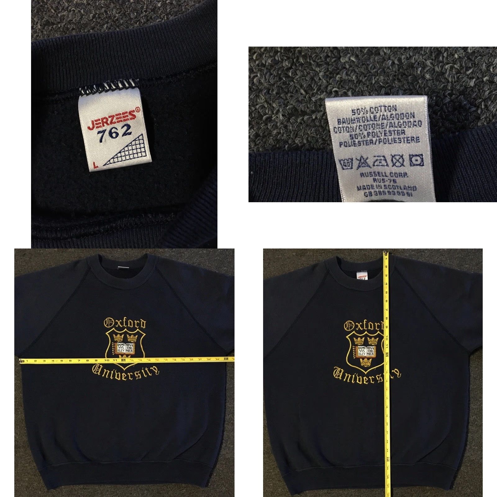 Vintage VINTAGE Oxford University Faded Sweatshirt 80s Navy Blue College Track & Field Pullover M Mens Accessories Size US M / EU 48-50 / 2 - 8 Thumbnail