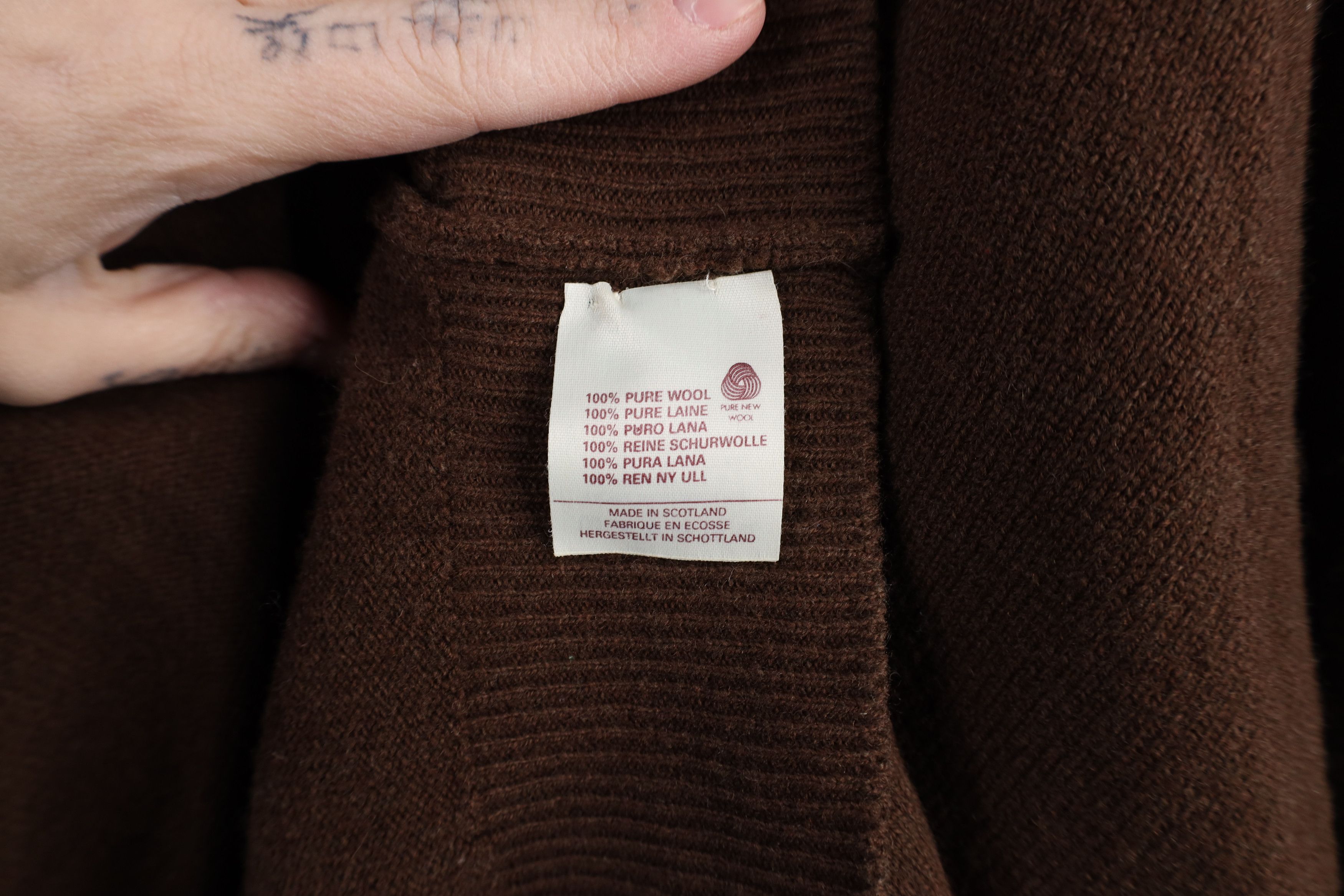 Vintage Vintage 70s Marchbank Gleneagles Wool Knit Sweater Brown Size US XL / EU 56 / 4 - 8 Thumbnail