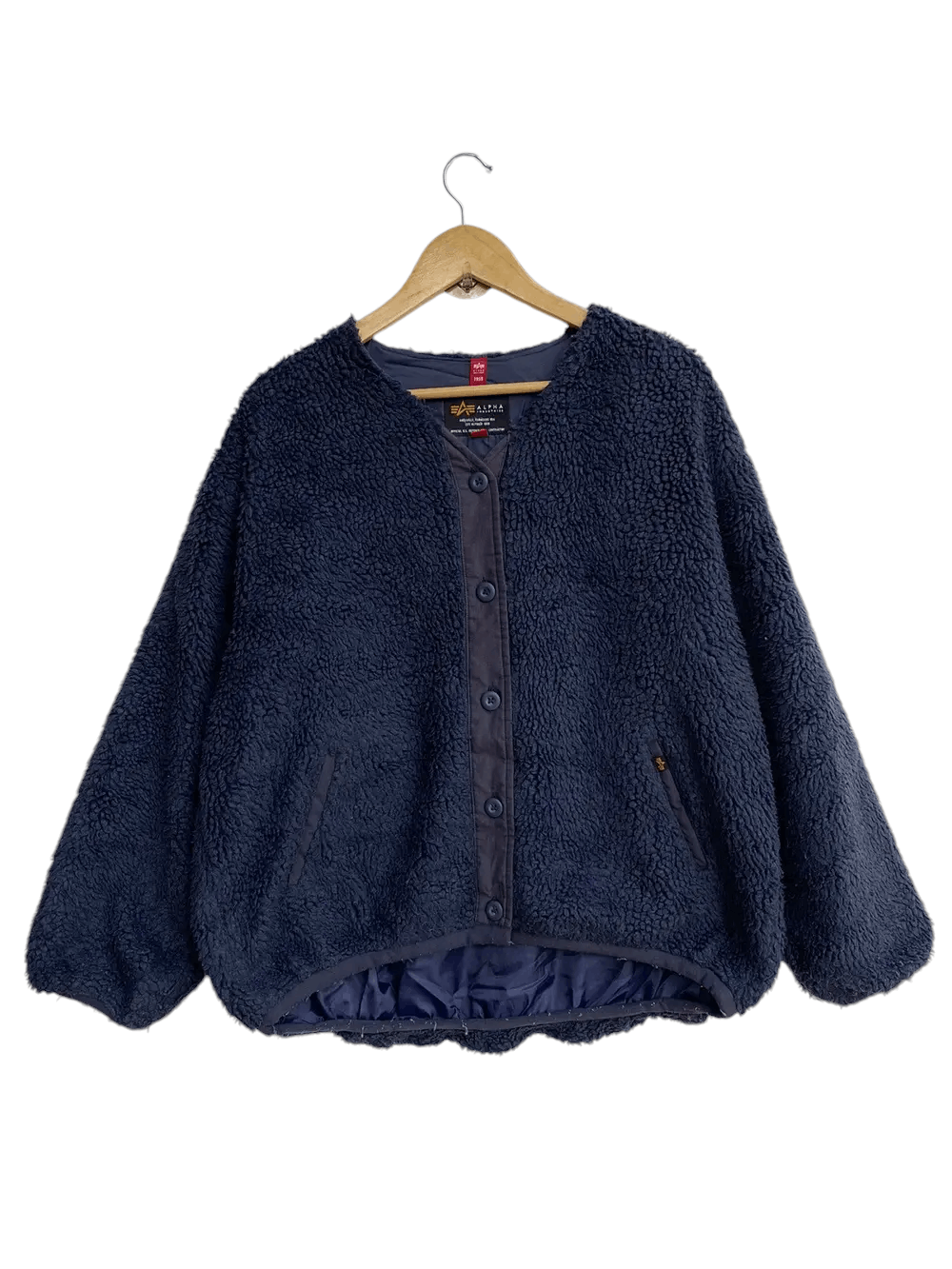 Alpha Industries × Vintage Vtg Alpha Industries Sherpa Jacket Size US M / EU 48-50 / 2 - 1 Thumbnail