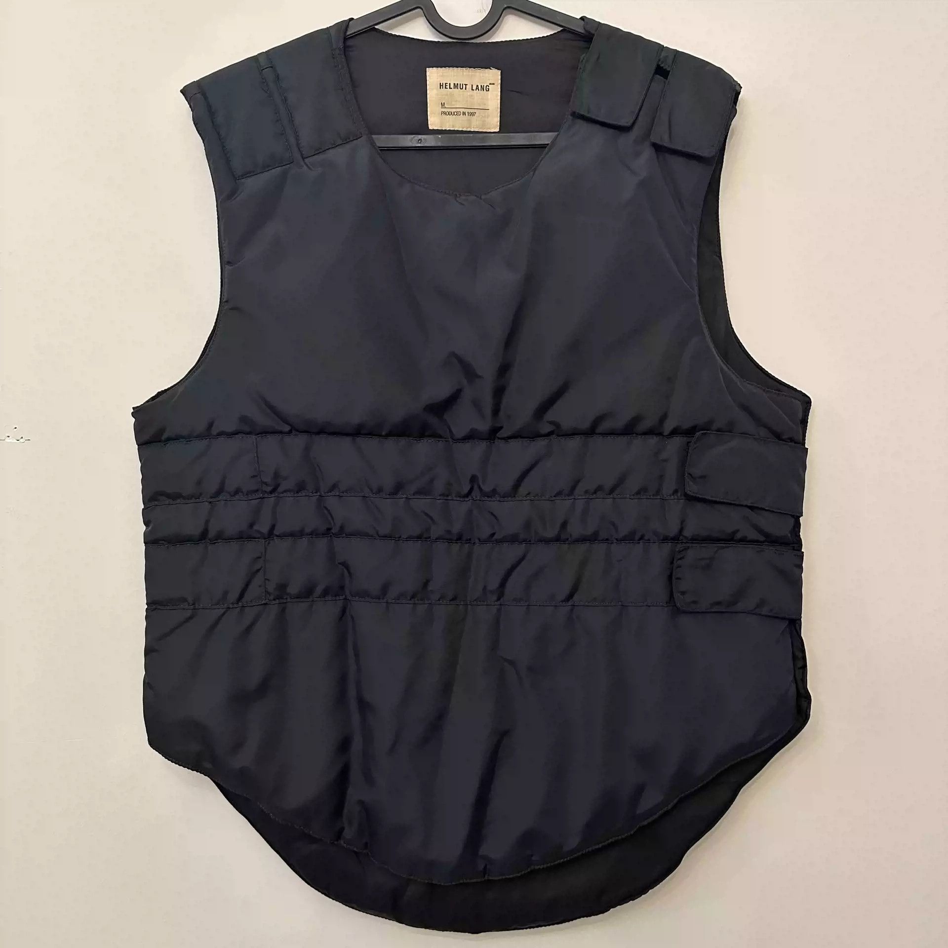 image of Helmut Lang 1997 Only Bulletproof Vest Bulletproof Vest Personal Vintage Archive in Black (Size Lar