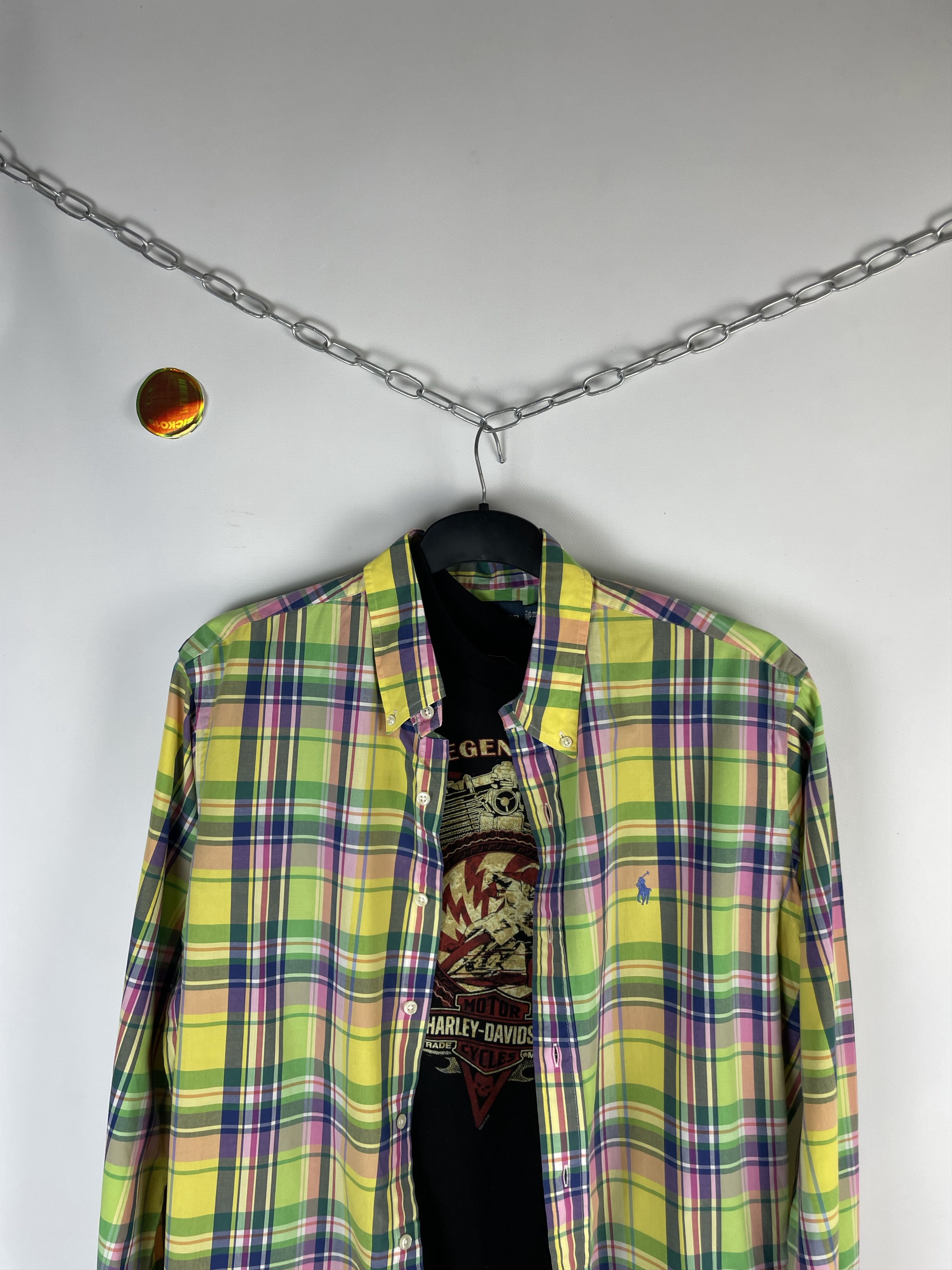Flannel Flannel Polo Ralph Lauren Vintage Mens Plaid Shirt Size US XL / EU 56 / 4 - 3 Thumbnail