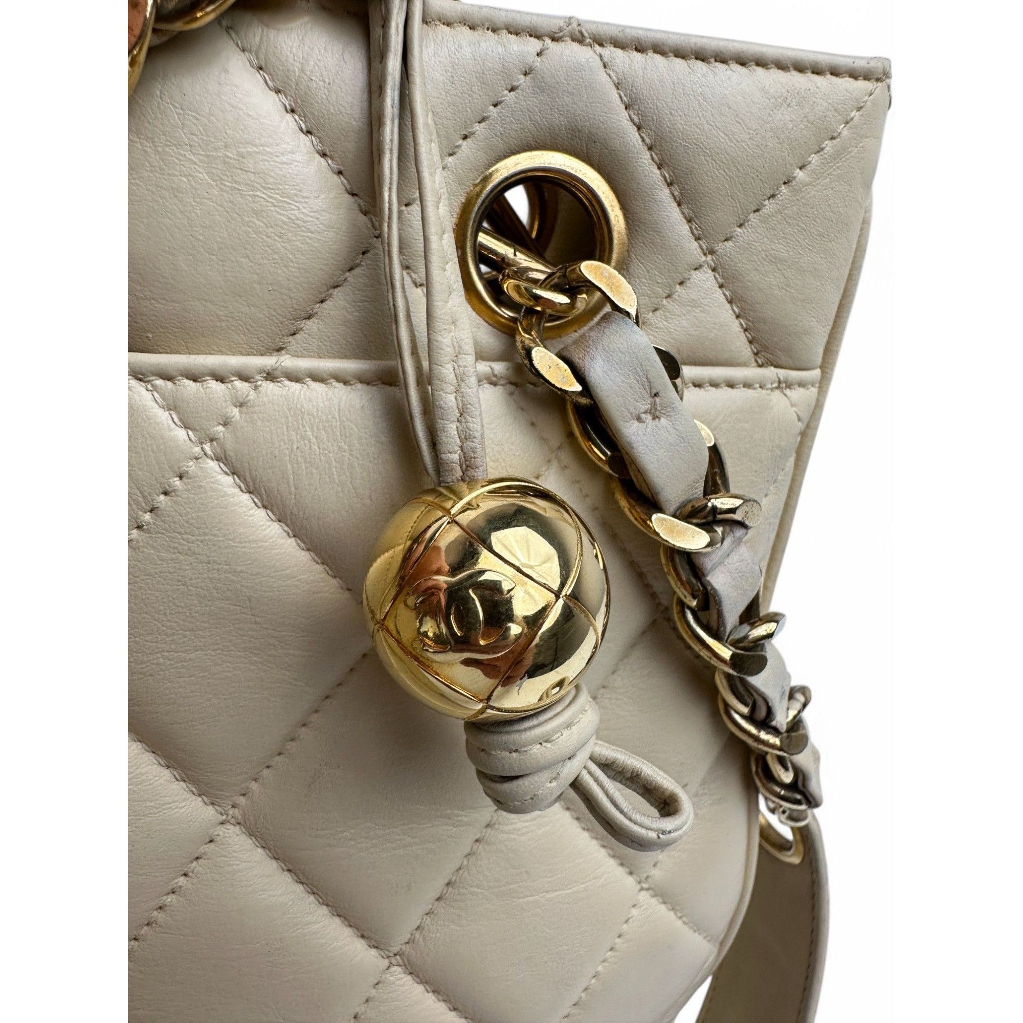Chanel Chanel Beige Quilted Lambskin Size ONE SIZE - 8 Thumbnail