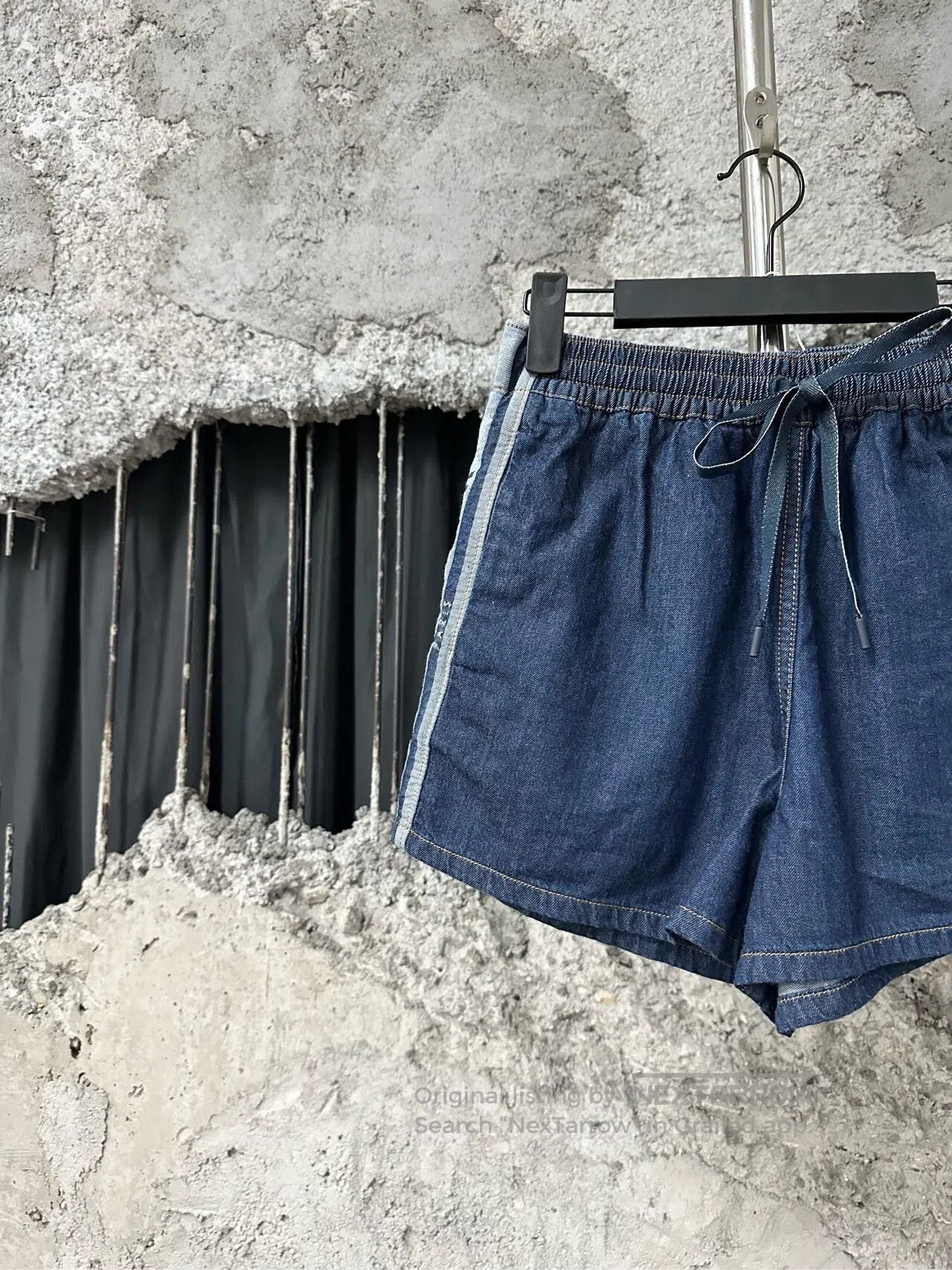 Dior Dior Drawstring Denim Slogan Shorts. Size US 34 / EU 50 - 3 Thumbnail
