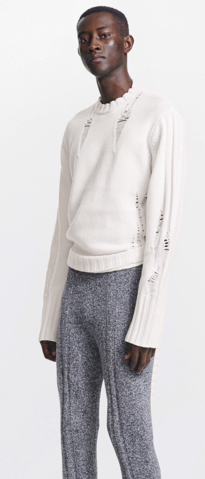 Dion Lee Distressed wrap tie cashmere sweater Size US S / EU 44-46 / 1 - 1 Thumbnail
