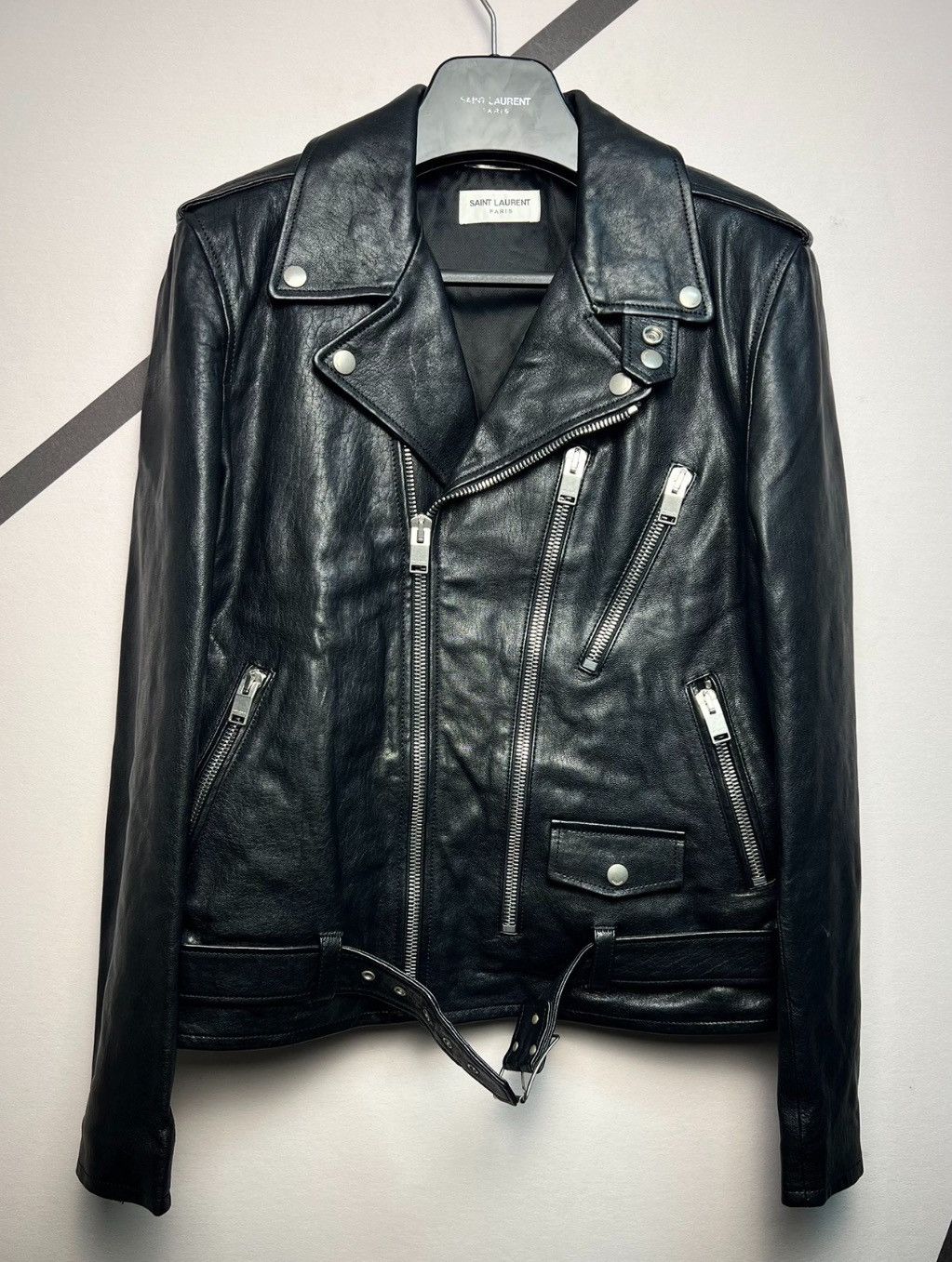 SAINT LAURENT ライダース L17 サイズ44 SAINT LAURENT PARIS サンローラン パリ L17 カーフ ダブルレザー