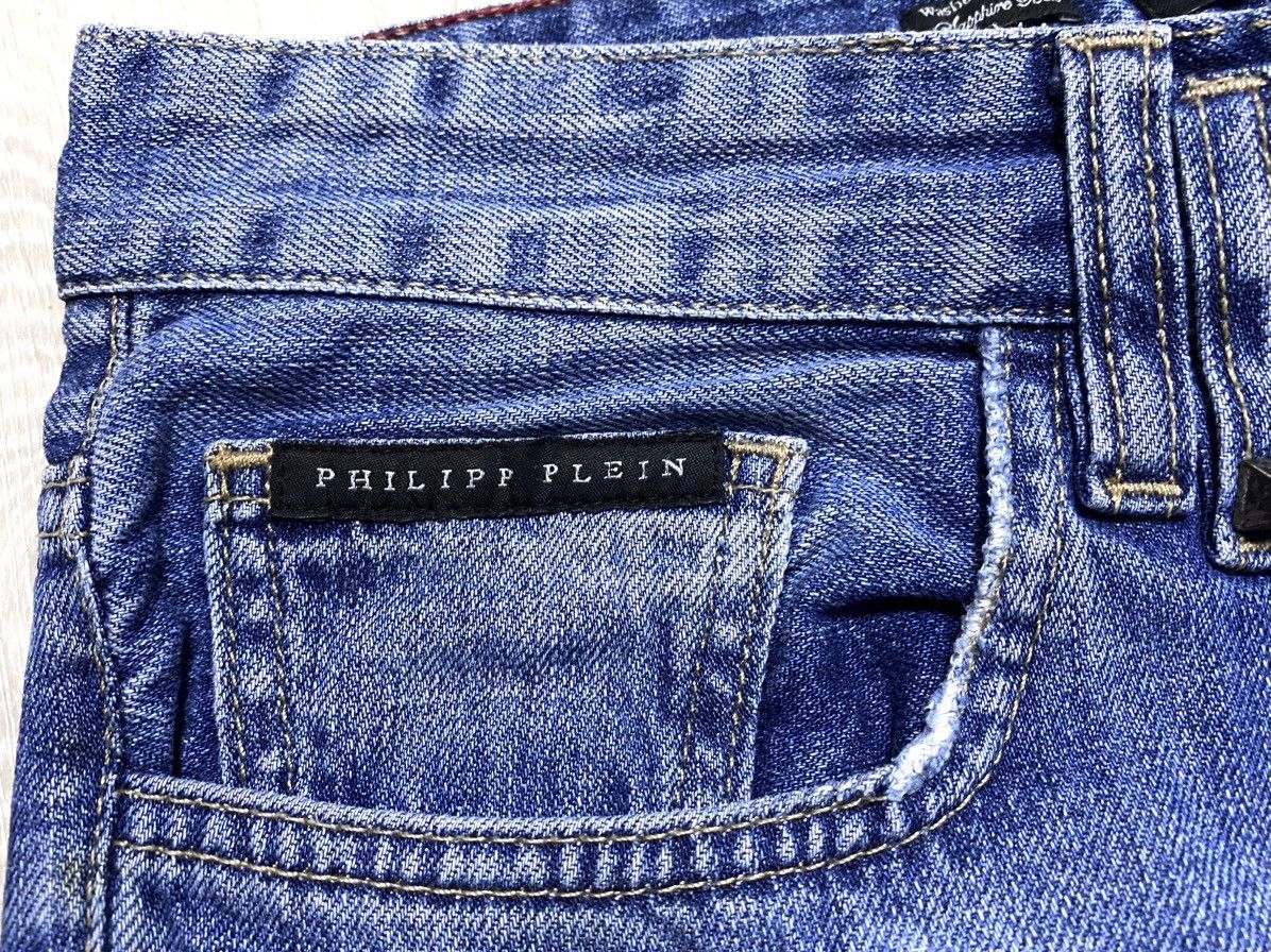 Philipp Plein Rare Philipp Plein Casino Washed Distressed Embroidered Logo Size US 31 - 12 Thumbnail
