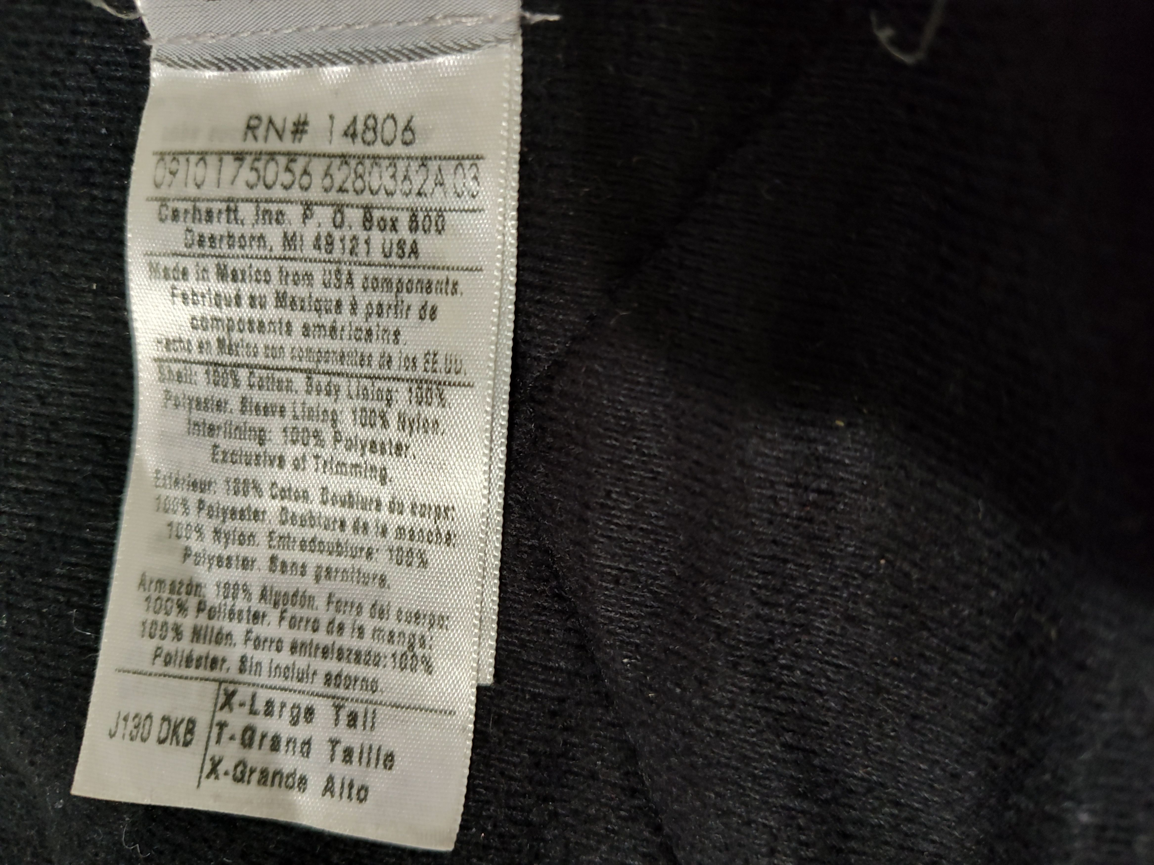 Carhartt Carhartt J130 DKB XL Tall vtg Jacket Faded Brown Quilt Size US XL / EU 56 / 4 - 7 Thumbnail