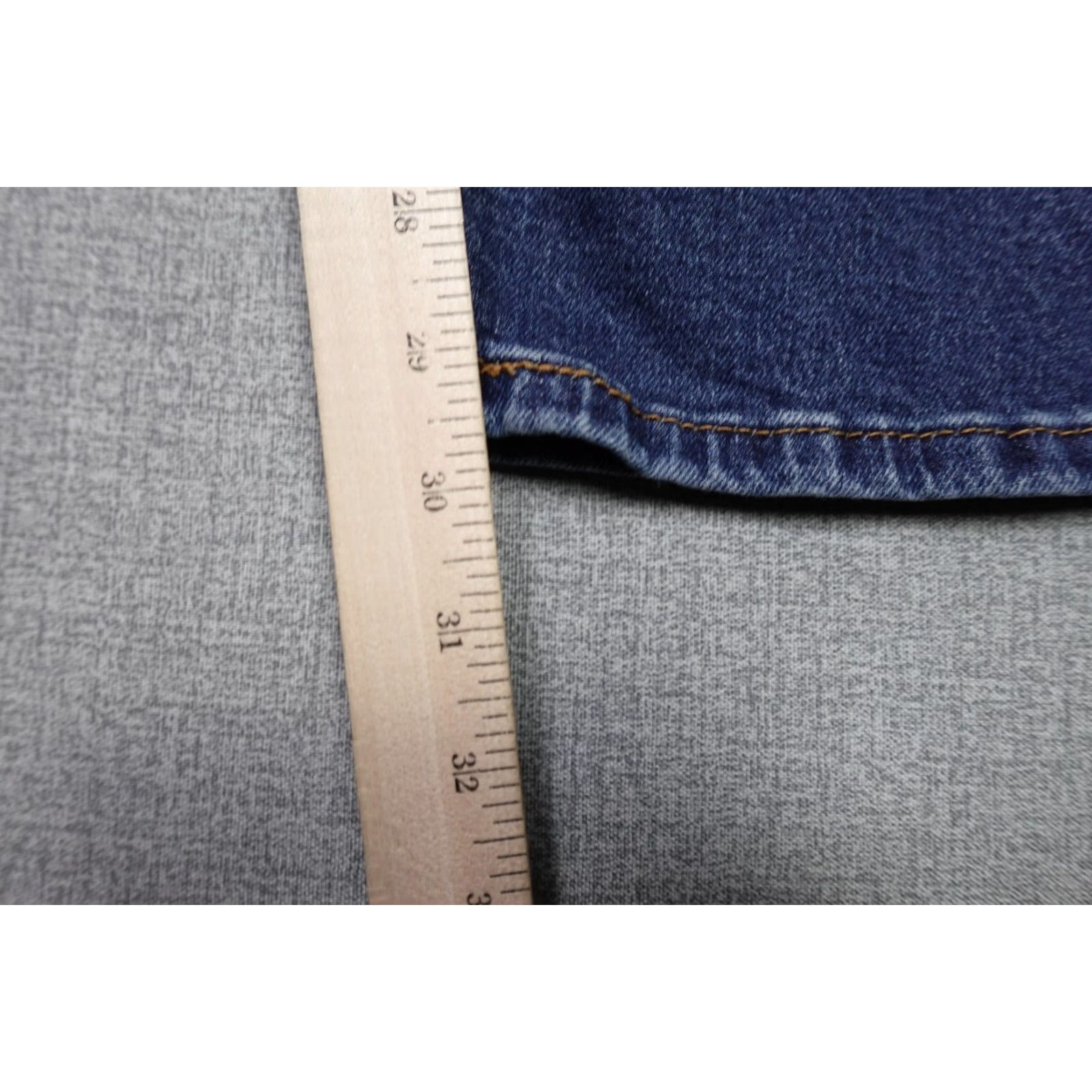 Levi's Levi's 505 Jeans Mens 32x30 Blue Relaxed Fit Dark Wash Denim Western Rancher Size US 32 / EU 48 - 6 Thumbnail
