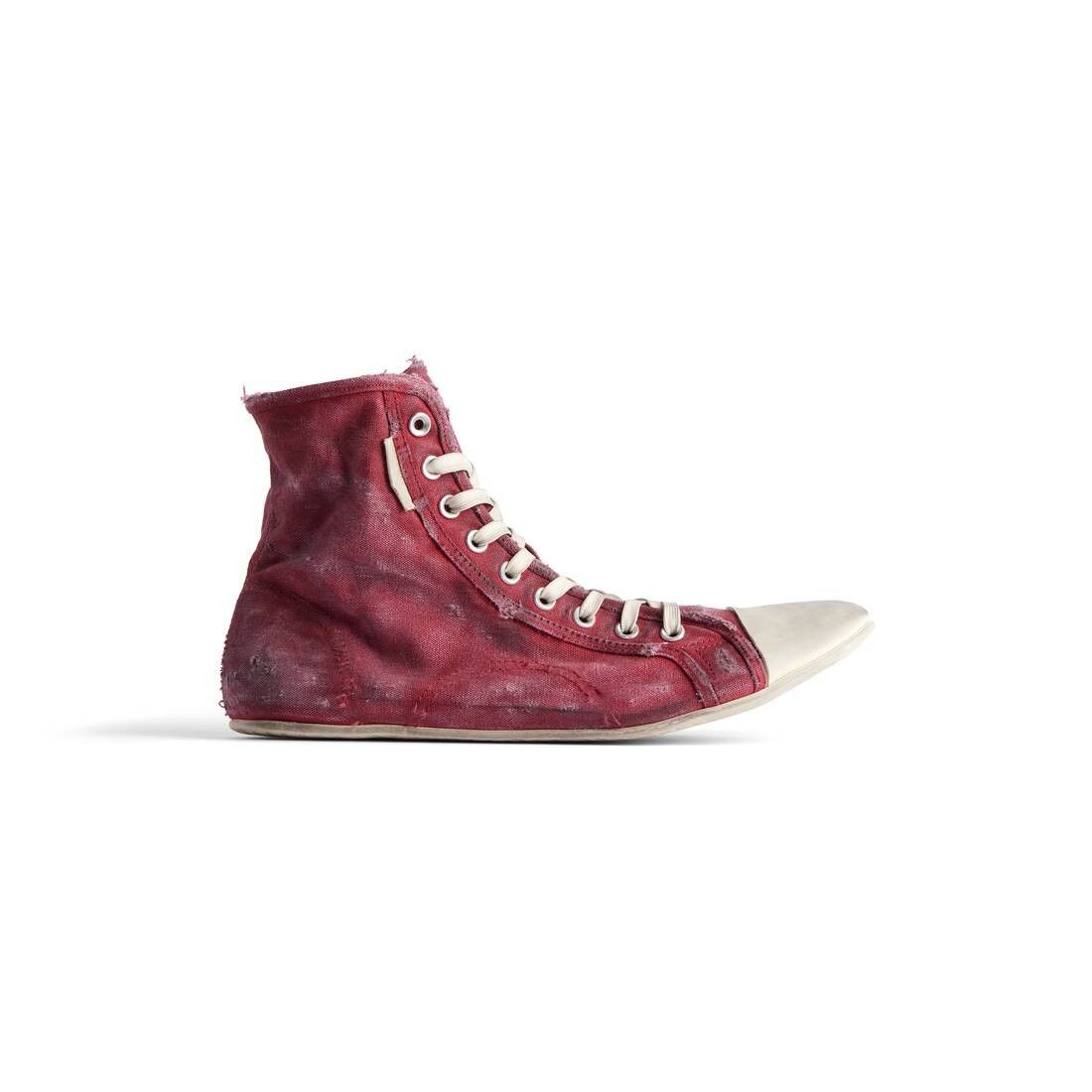 Balenciaga o1srvl11e0825 Paris Ultra Flat High Top Sneakers in Red Size US 11 / EU 44 - 1 Thumbnail