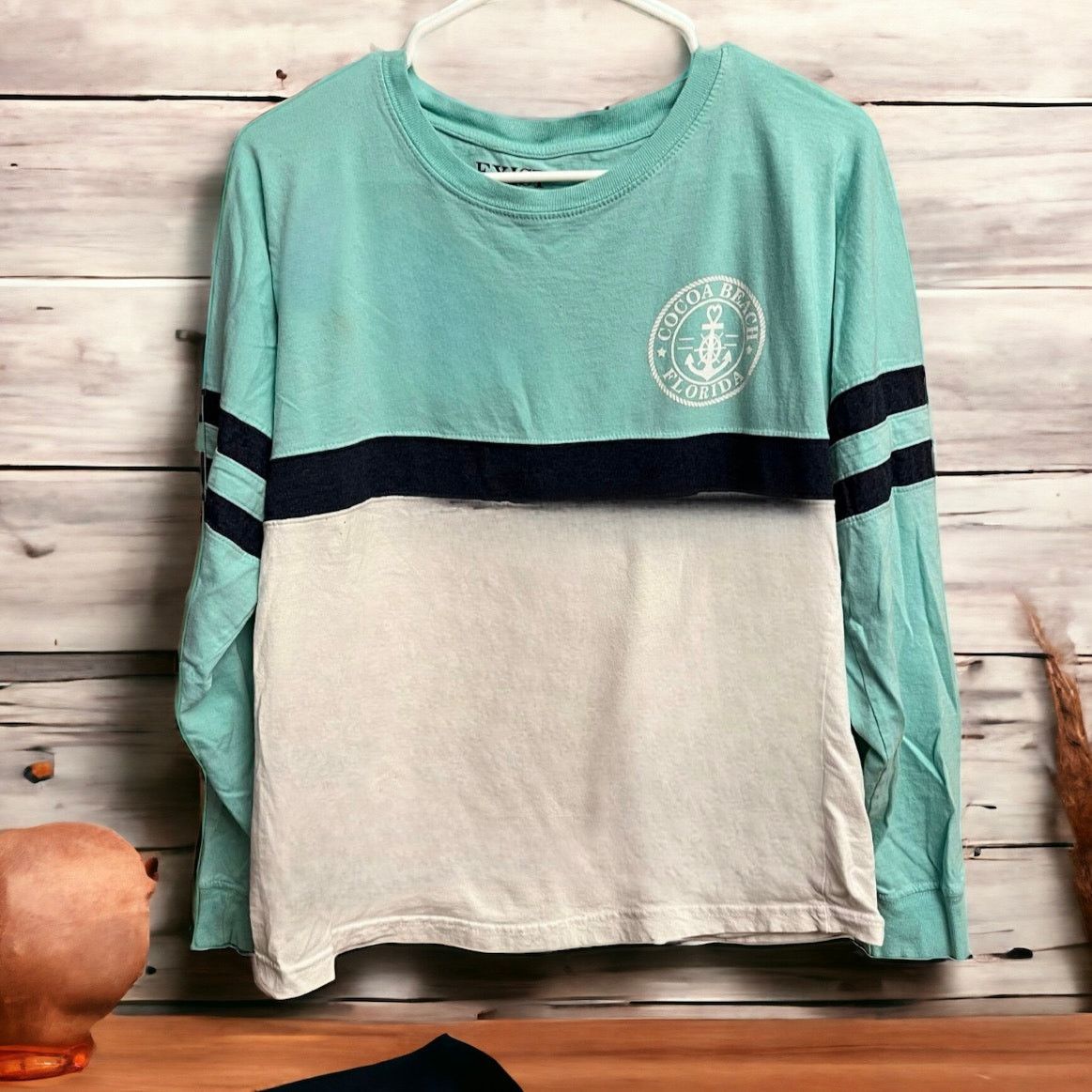 Unknown London Cocoa Beach, Florida Raglan Long Sleeve Shirt Size L / US 10 / IT 46 - 1 Thumbnail