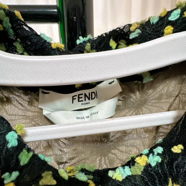 Fendi Fendi Long Sleeve Floral Dress Size XS / US 0-2 / IT 36-38 - 3 Thumbnail