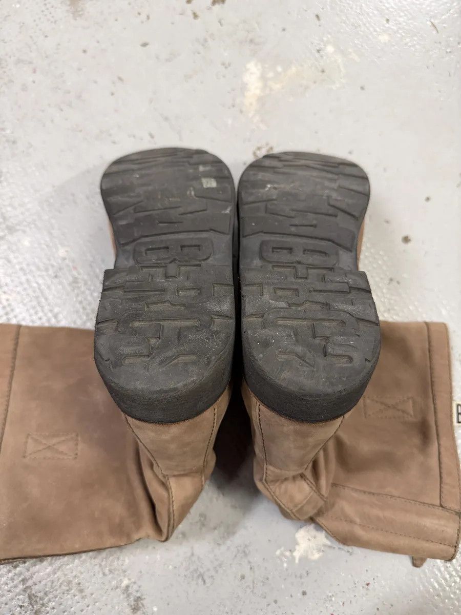 Dirk Bikkembergs 2000s Bikkembergs Beige Brown Eroded Leather Ankle Boots Size US 8 / EU 41 - 8 Thumbnail