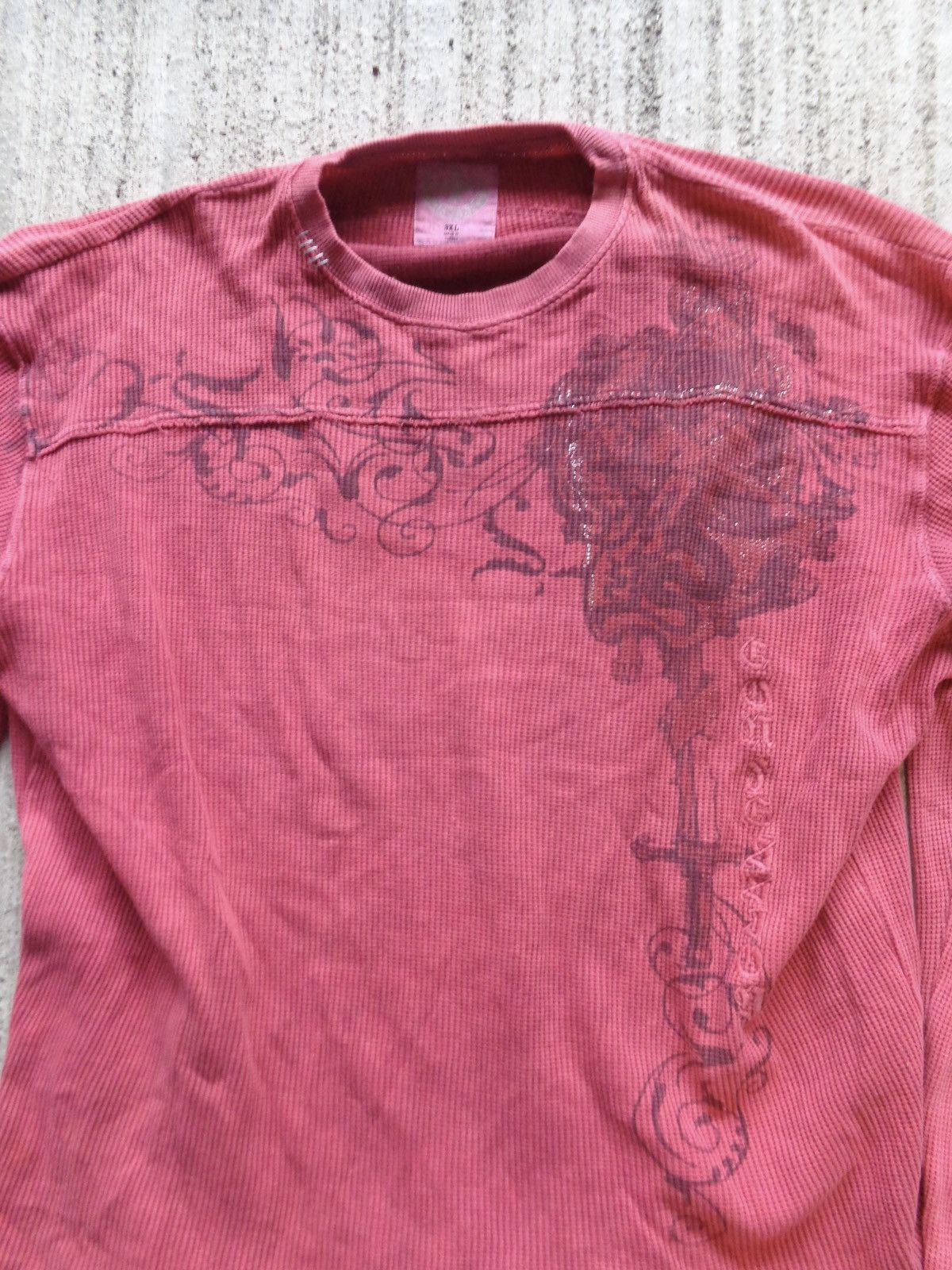 Affliction Grunge Y2K guitar waffle shirt Size US XXL / EU 58 / 5 - 1 Thumbnail