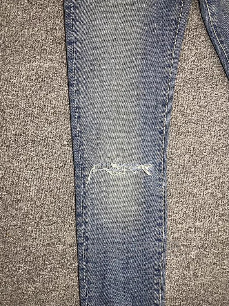 Saint Laurent Paris Saint Laurent Paris Washed Knee Cut Distressed Denim Jeans Size US 28 / EU 44 - 3 Thumbnail