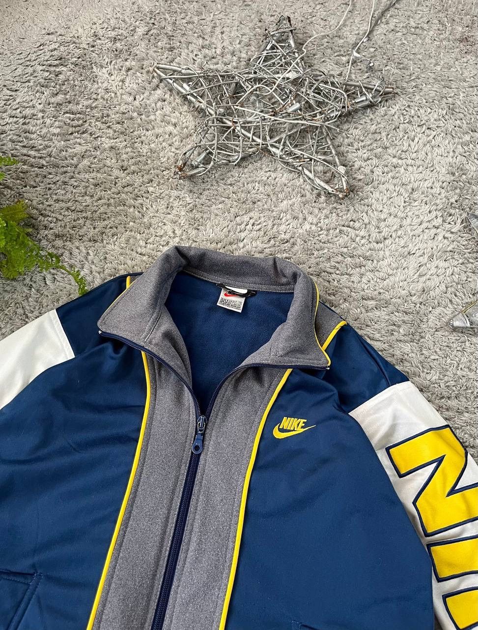 Nike × Vintage 90s Nike Zip-Hoodie Vintage Streetwear Big Logo Swoosh Rare Size US S / EU 44-46 / 1 - 5 Thumbnail