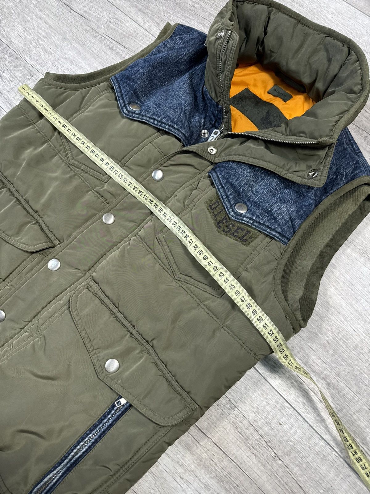 Diesel VINTAGE DIESEL JAPANESSE Y2K BROWN DENIM KAPITAL STYLE VEST Size US L / EU 52-54 / 3 - 10 Thumbnail