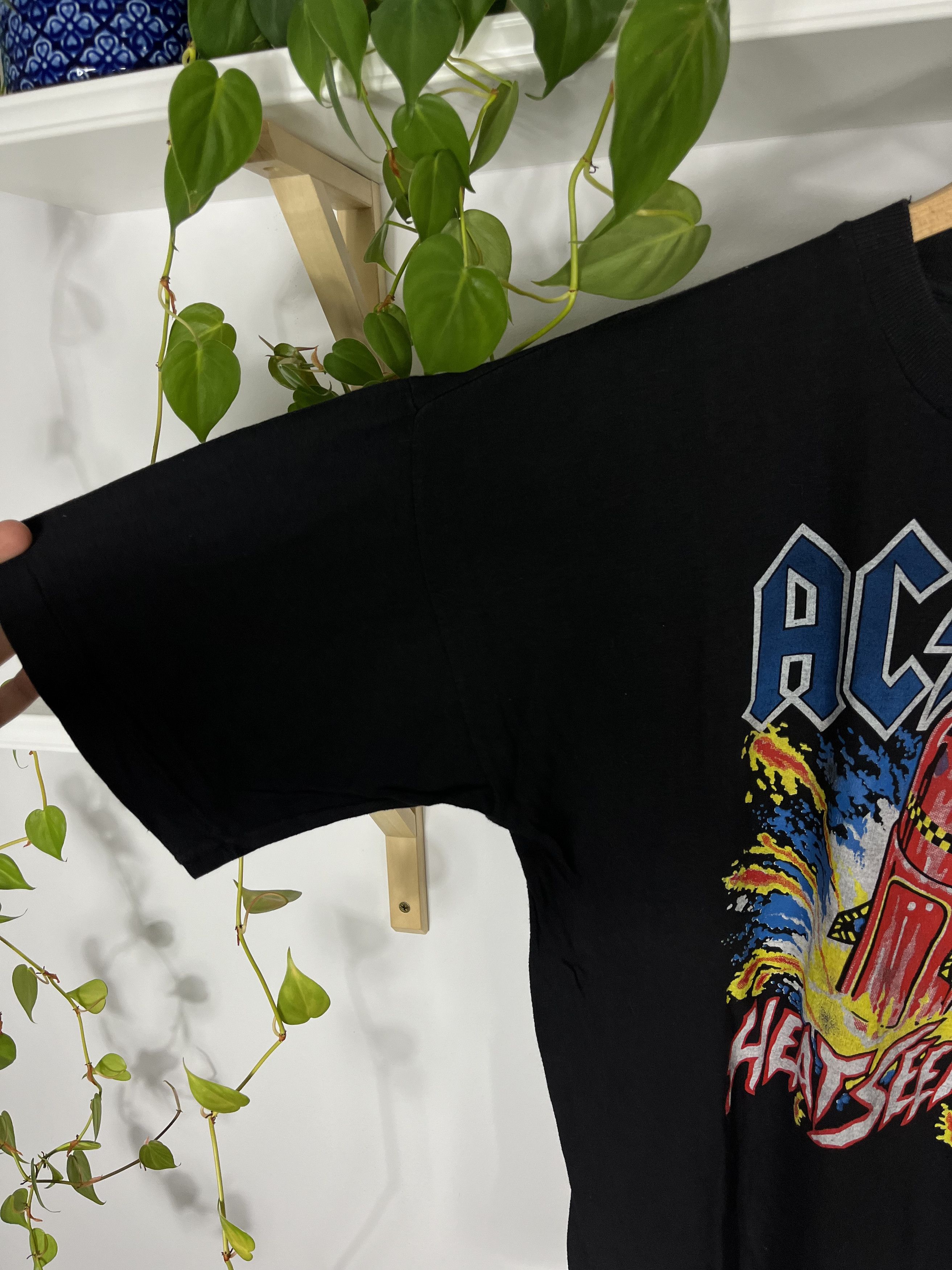 AC/DC × Band Tees × Vintage VINTAGE 1988 ACDC HEAT SEEKER WORLD TOUR TEE SHIRT Size US L / EU 52-54 / 3 - 2 Thumbnail