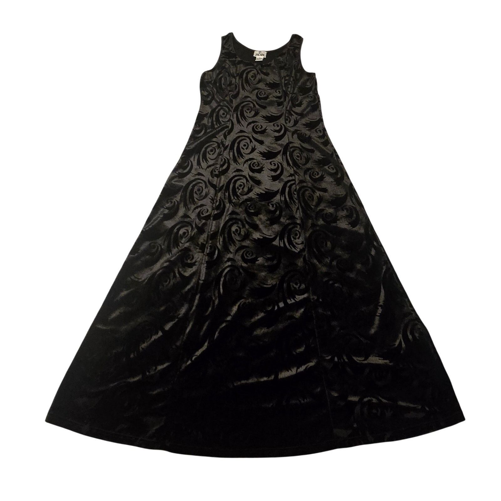 Vintage Vintage Jalate Velvet Floral Burnout Dress Whimsigoth Goth Size M / US 6-8 / IT 42-44 - 3 Thumbnail