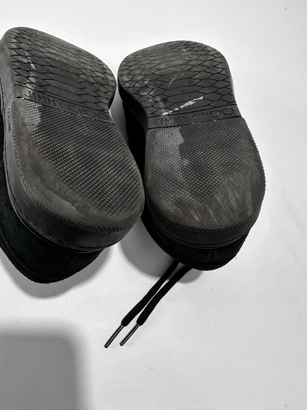 Jimmy Choo Jimmy Choo Brian Black Suede Laced Shoe Size 43Eu. Size US 10 / EU 43 - 12 Thumbnail