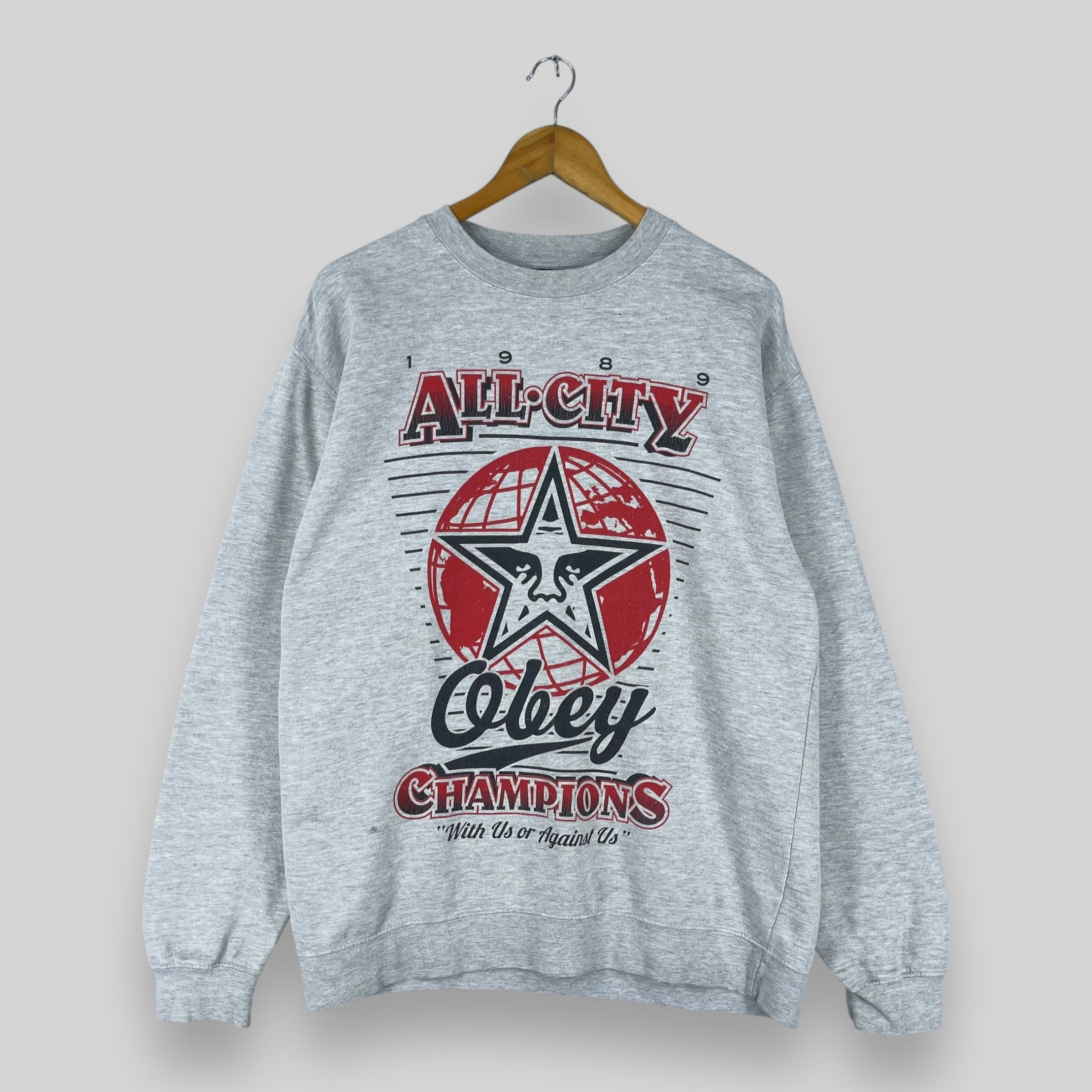 Obey Vintage Y2K OBEY All City Champions Crewneck Sweatshirt Size US L / EU 52-54 / 3 - 1 Thumbnail