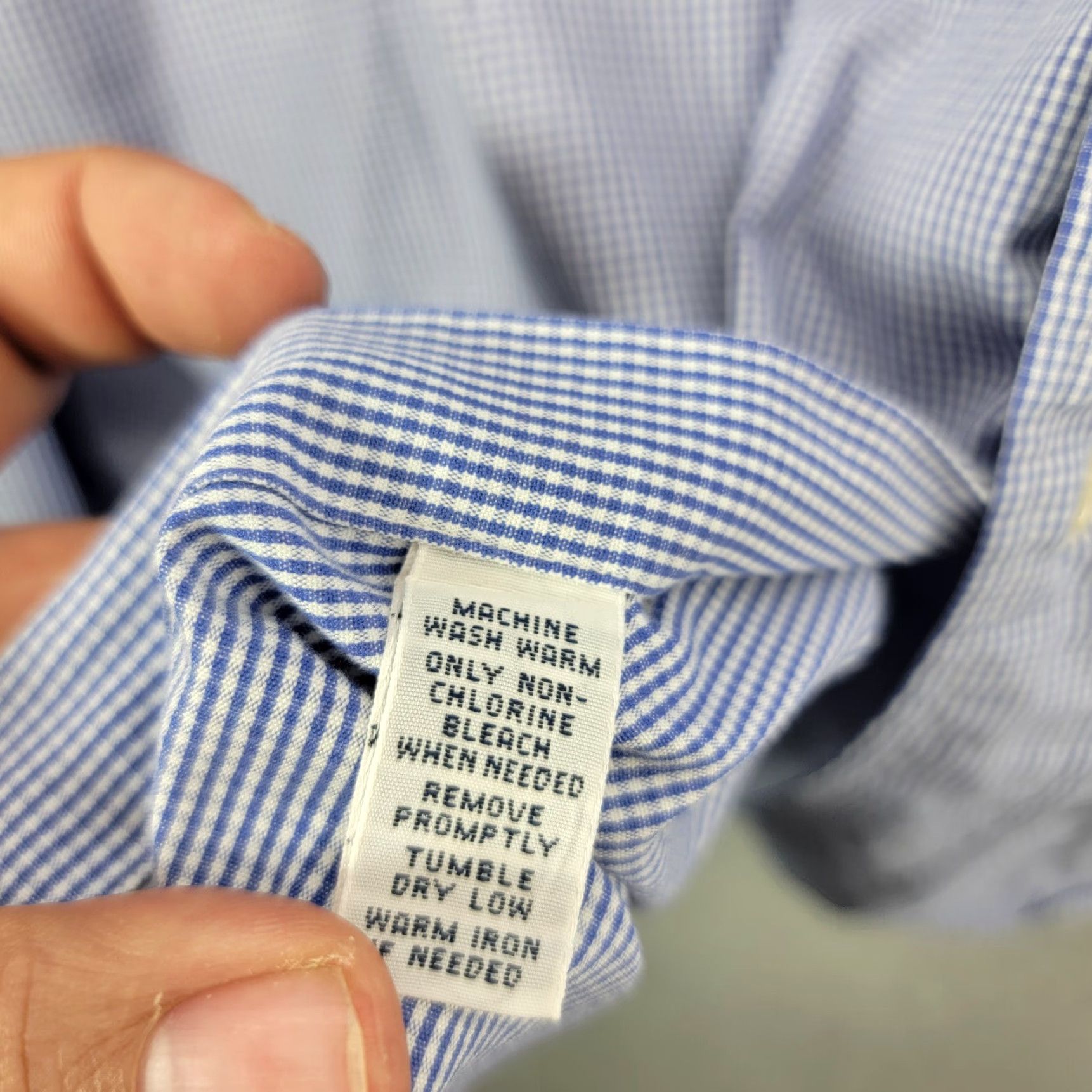 Polo Ralph Lauren Polo Ralph Lauren Shirt Men's XL Button-Down Long Sleeve Blue White Check graham pony Size US XL / EU 56 / 4 - 4 Thumbnail