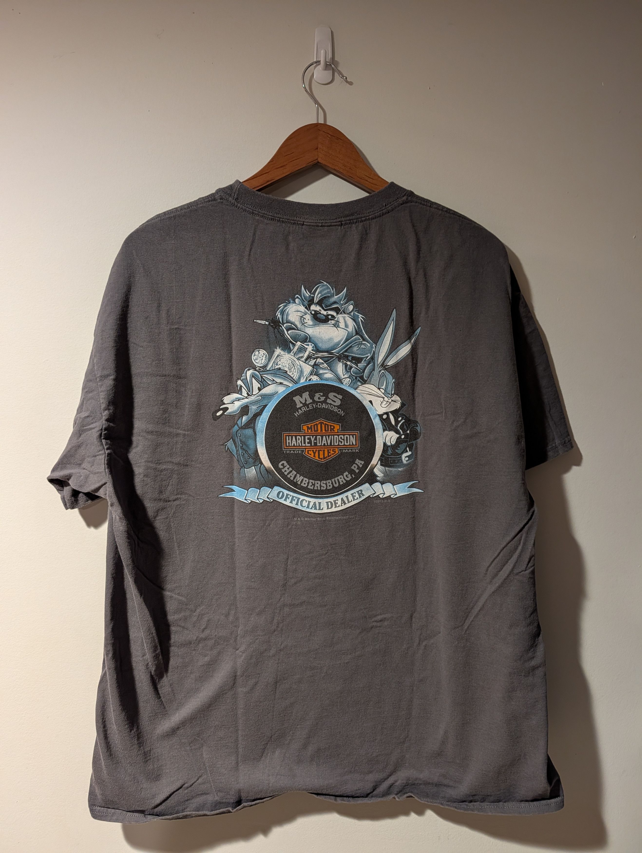 Harley Davidson Vintage Harley-Davidson Looney Tunes T-Shirt Bugs Bunny Taz Size US XL / EU 56 / 4 - 5 Thumbnail
