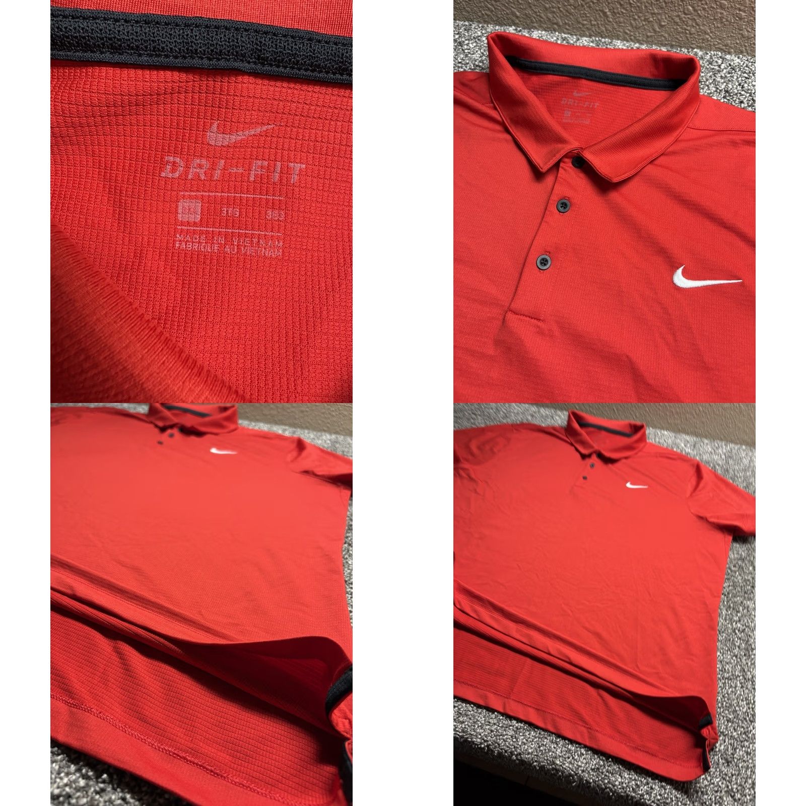 Nike Nike Polo Shirt Mens 3XL Red Dri-FIT Solid Golf Casual Top Size US XXL / EU 58 / 5 - 8 Thumbnail