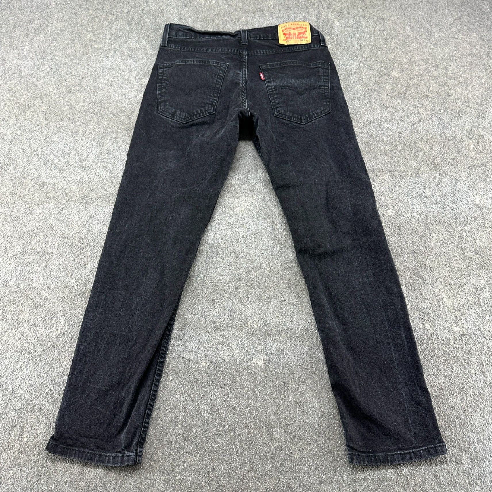 Levi's Levi's 502 Jeans Mens 31x32 Black Tapered Leg Athletic Dark Wash Stretch Denim Jeans Size US 31 - 5 Thumbnail