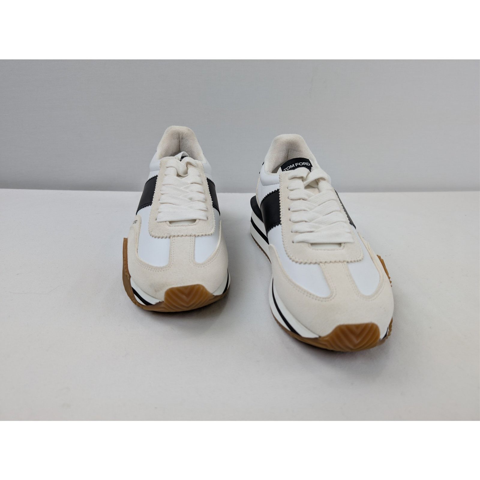 Tom Ford o1rshd1 Chunky Low top Sneaker in white/black/Brown 8TF Size US 8 / EU 41 - 5 Thumbnail