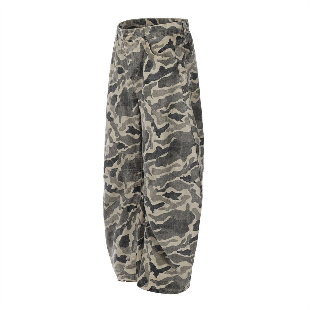Japanese Brand × Jean Men's loose streetwear camouflage scimitar jeans Size US 34 / EU 50 - 2 Thumbnail