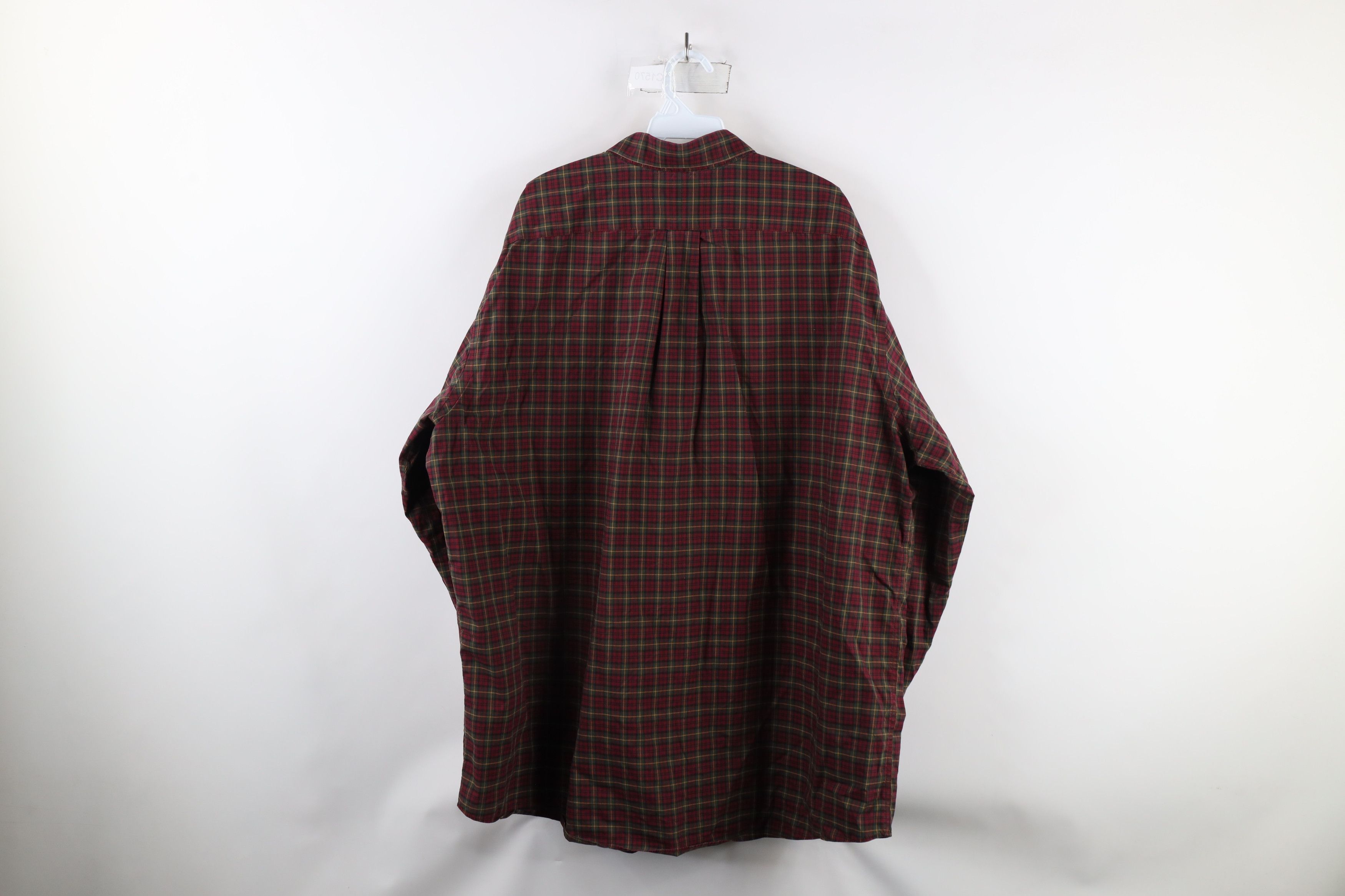 L.L. Bean × Vintage Vintage LL Bean Collared Button Down Shirt Plaid Cotton Size US XXL / EU 58 / 5 - 8 Thumbnail