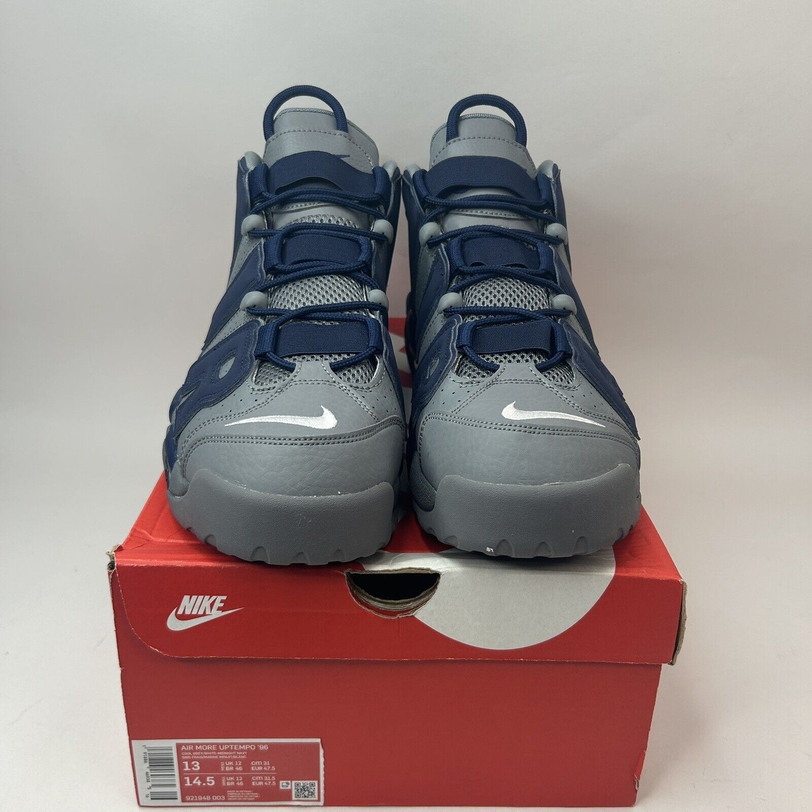 Nike Nike Air More Uptempo “Georgetown Hoyas” 2023 Size US 13 / EU 46 - 2 Thumbnail