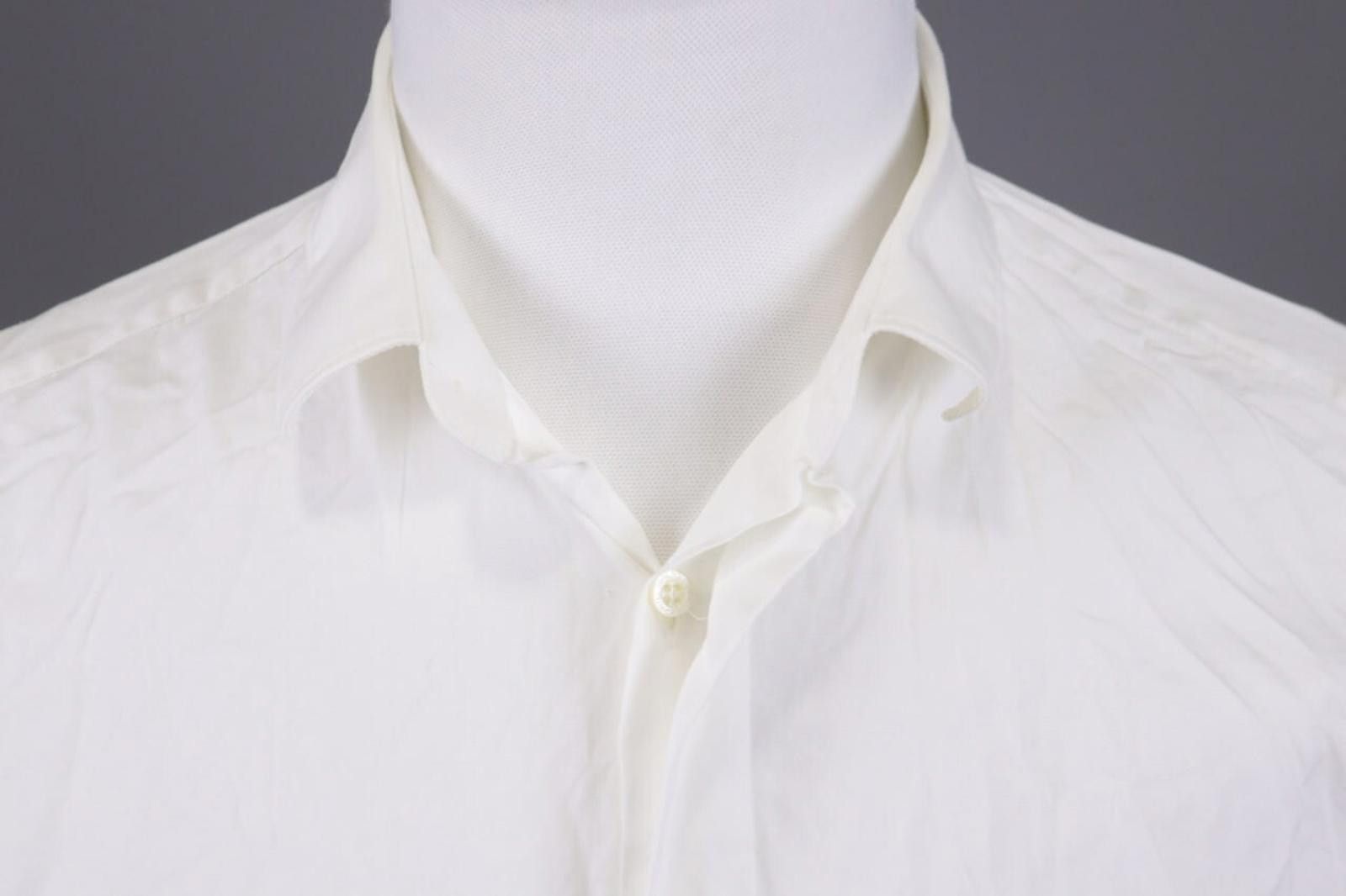 Neil Barrett Neil Barrett Slim Fit White Dress Shirt Size 16 / 41 Size US M / EU 48-50 / 2 - 3 Thumbnail