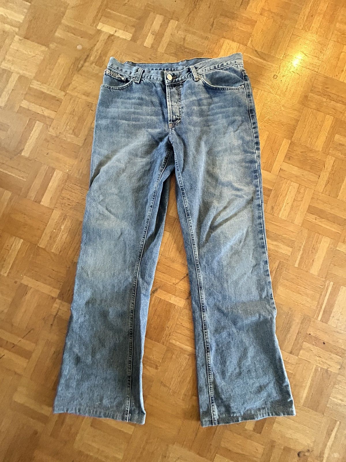 John Richmond John Richmond „RICH“ Pink Flared Denim Size US 32 / EU 48 - 1 Thumbnail
