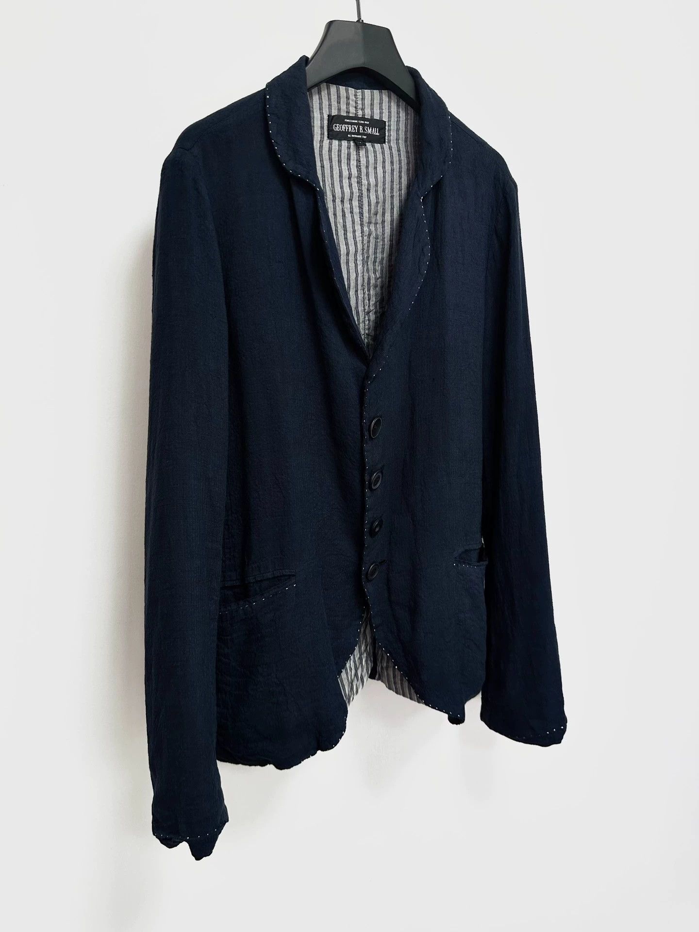 Geoffrey B. Small Geoffrey B SMALL Silk-Linen Blend Lightweight Jacket Size US M / EU 48-50 / 2 - 2 Thumbnail