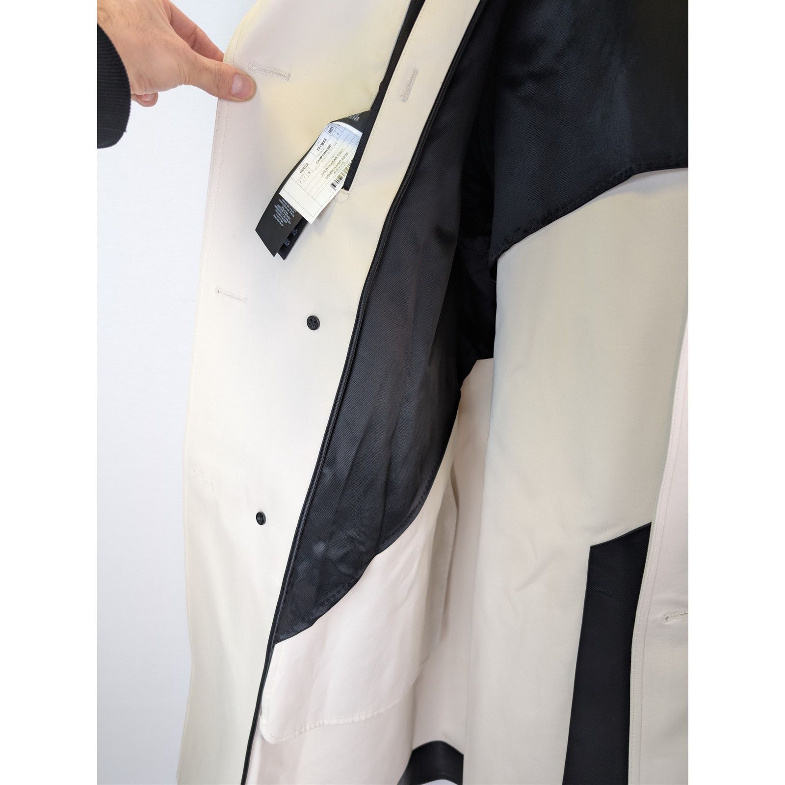 Tom Ford o1rshd1 CC20 Sportswear double-breasted leather coat White Size US M / EU 48-50 / 2 - 10 Thumbnail