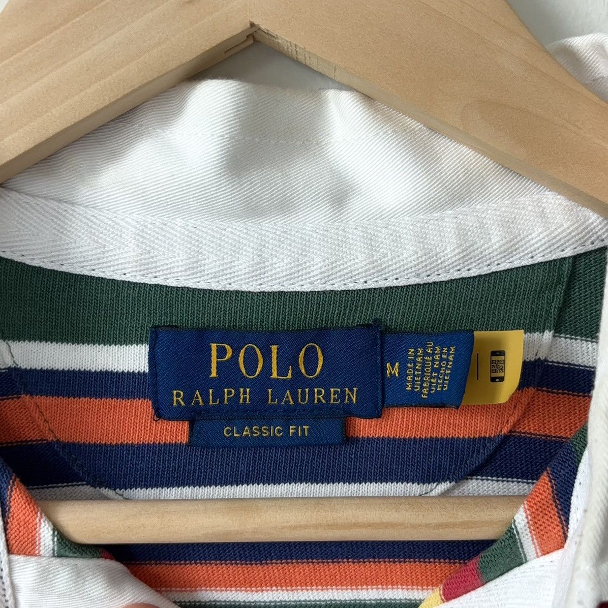 Polo Ralph Lauren Green Multi Stripe The Iconic Rugby Shirt Classic Fit Size US M / EU 48-50 / 2 - 4 Thumbnail