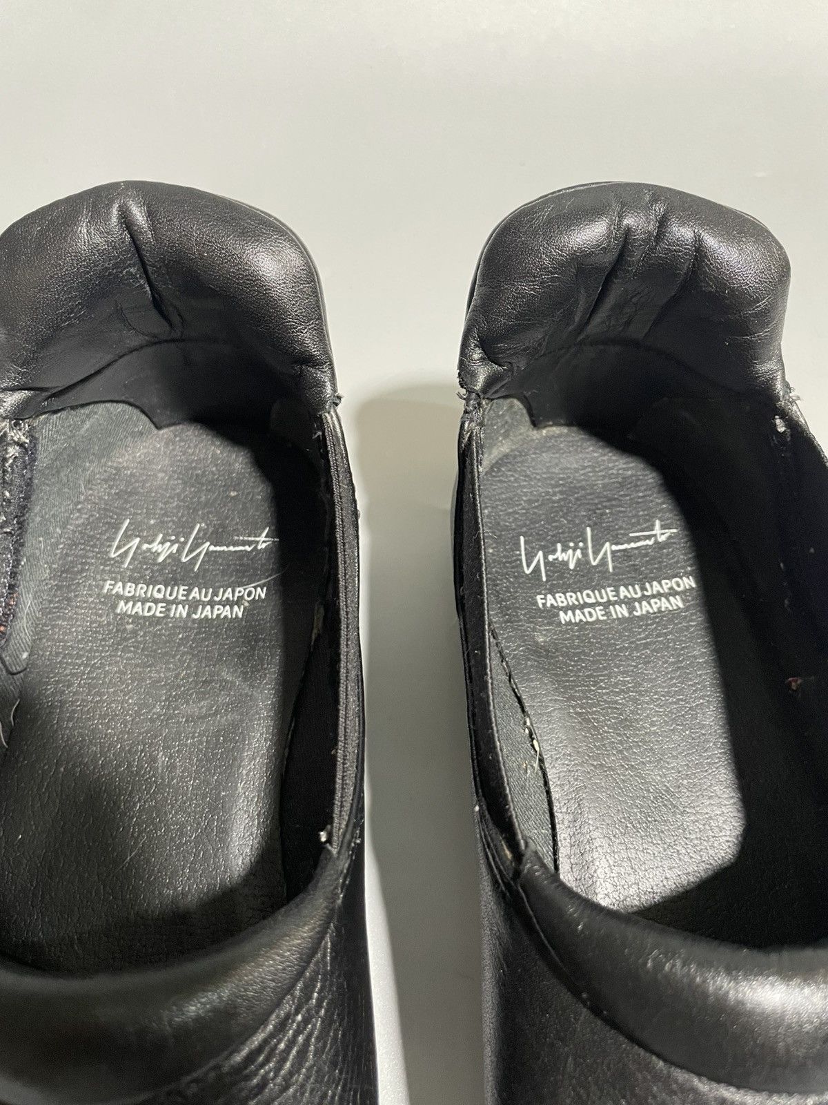 Yohji Yamamoto Yohji Yamamoto Black Leather Slip-On Shoes Size US 6.5 / EU 39-40 - 5 Thumbnail