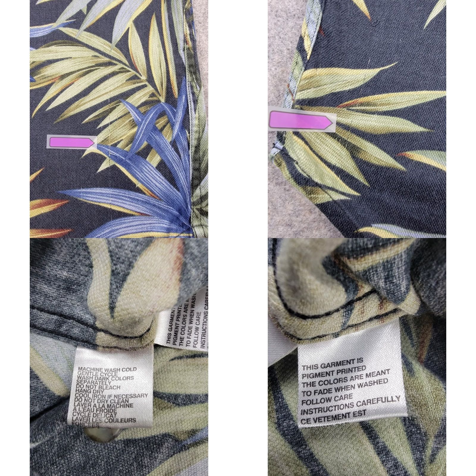 Tommy Bahama Tommy Bahama Shirt Mens Medium Blue Short Sleeve Pullover Silk Cotton Tropical Size US M / EU 48-50 / 2 - 8 Thumbnail