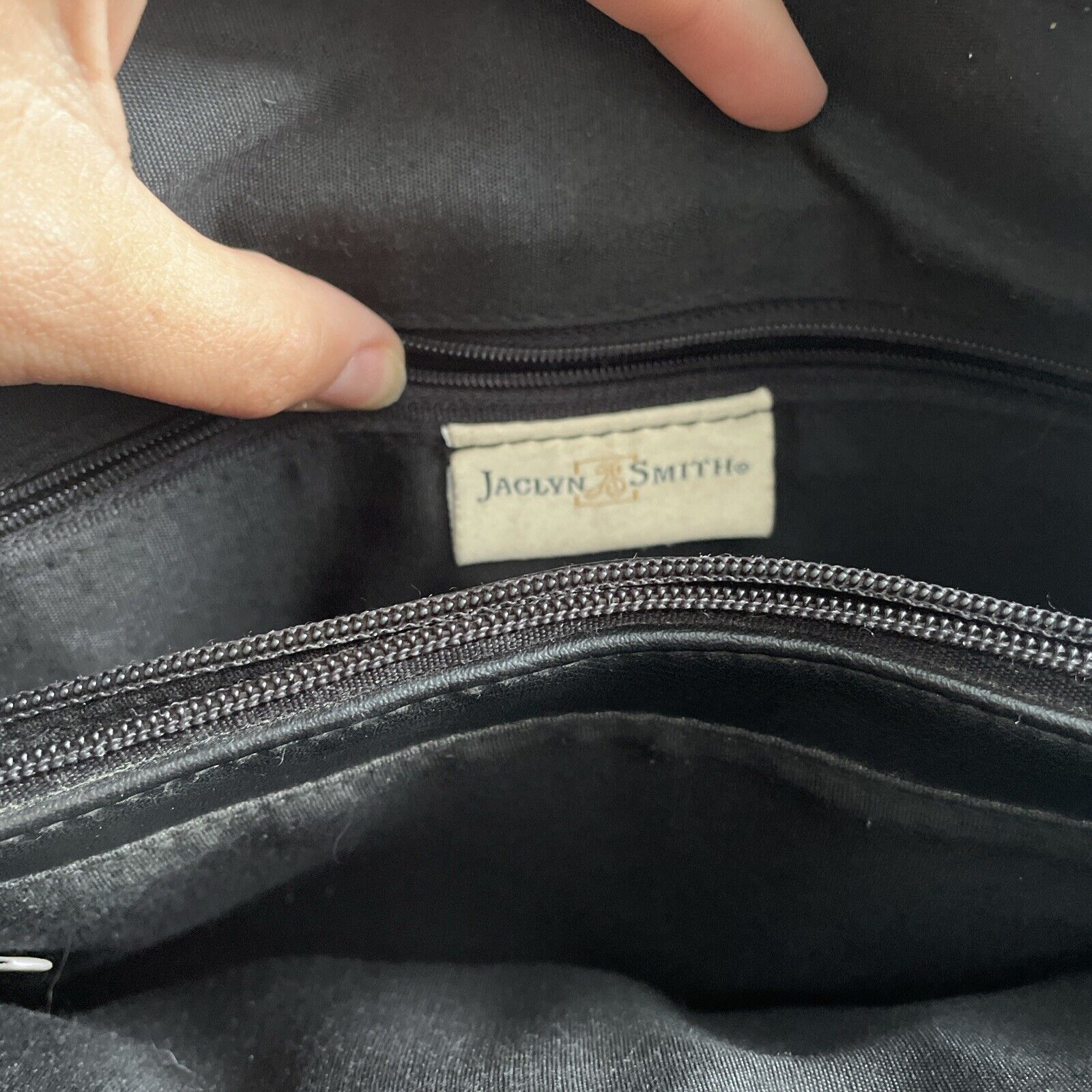 Other 90s BROWN & BLACK LEATHER SNAKE SKIN PATTERN HANDBAG Size ONE SIZE - 5 Thumbnail
