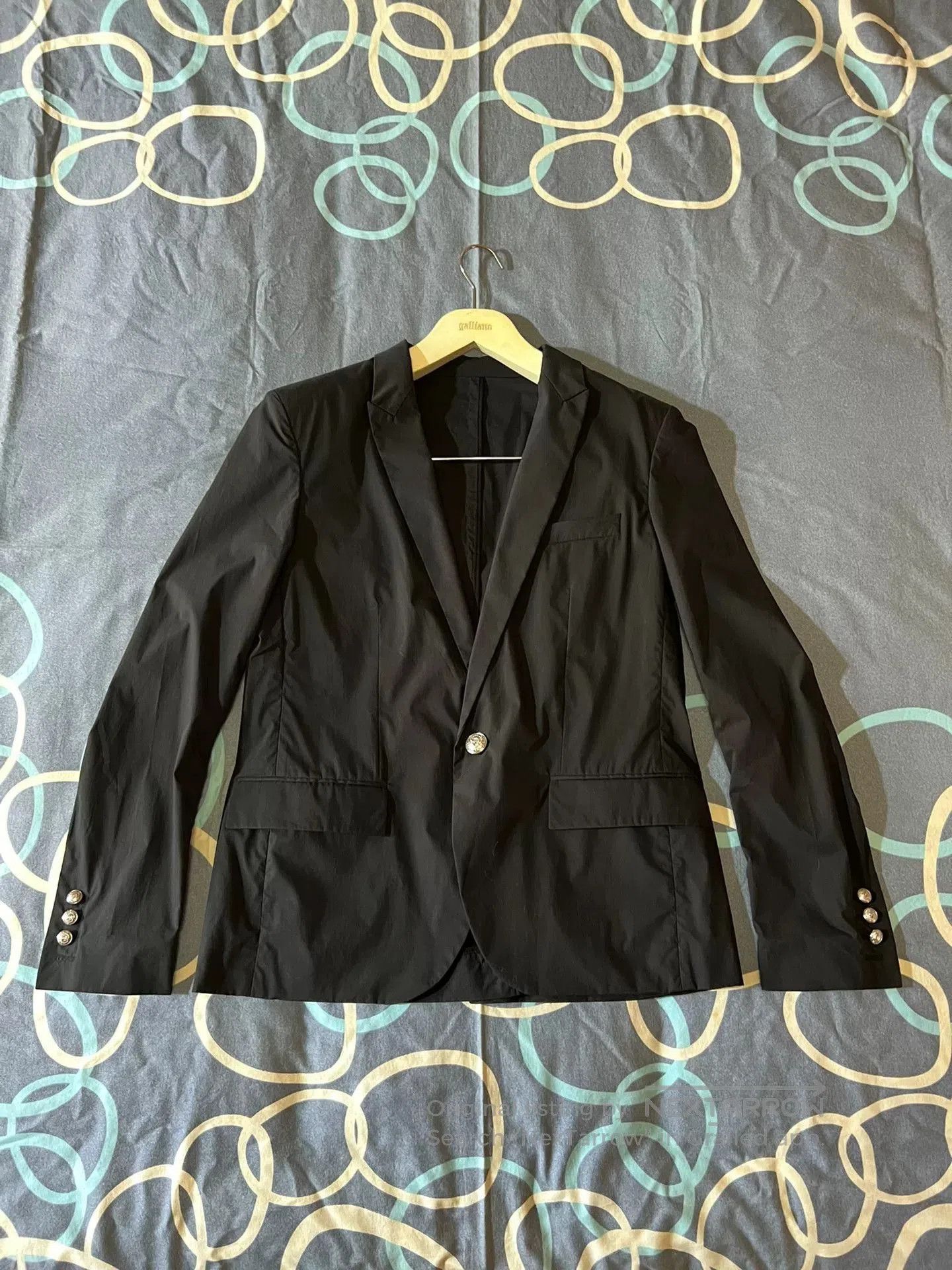 Balmain balmain black slim-fit blazer with silver buttons. Size US L / EU 52-54 / 3 - 1 Thumbnail