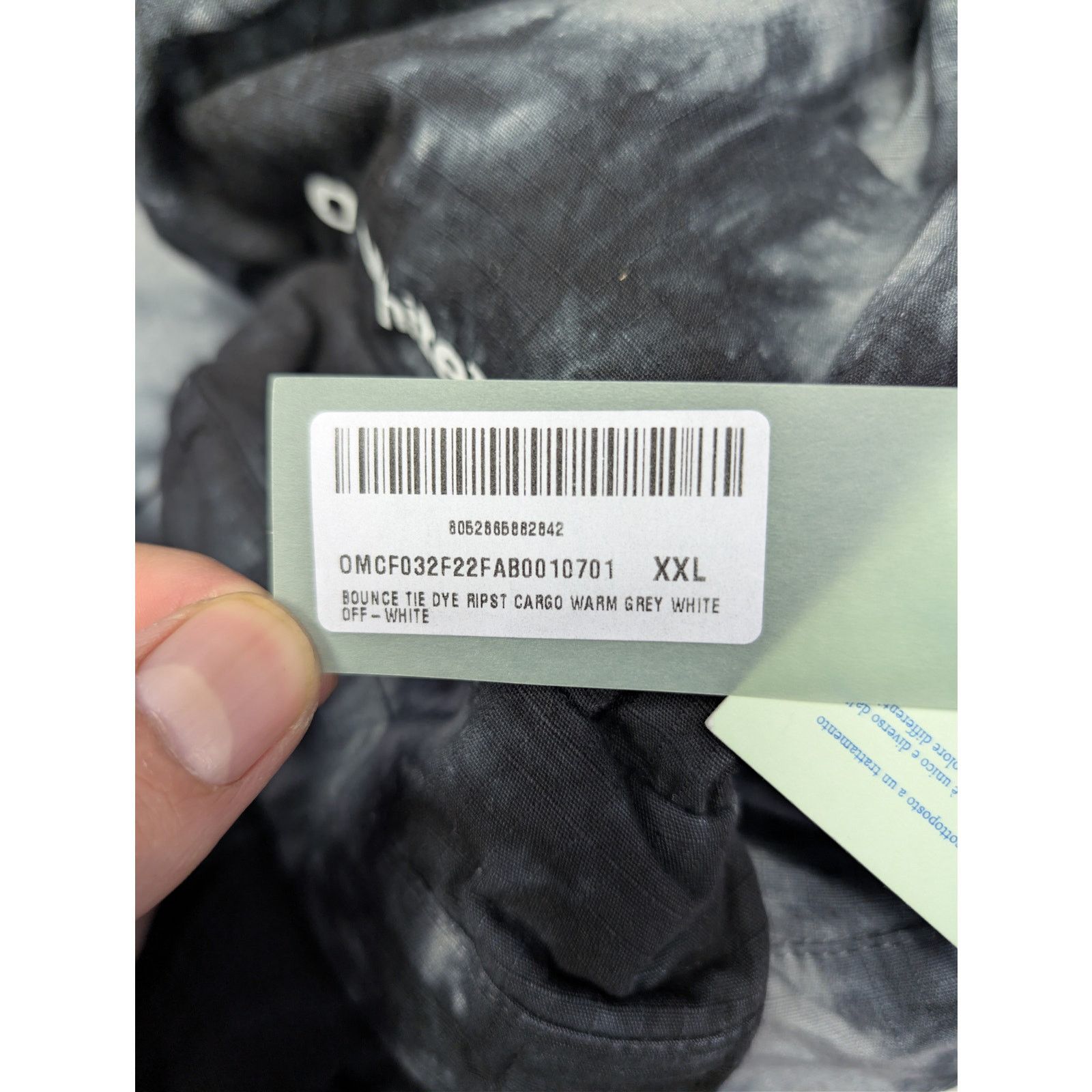 Off-White o1rshd1 Bounce Tie Dye Ripstop Cargo Pants Warm Grey / White Size US 38 / EU 54 - 20 Thumbnail
