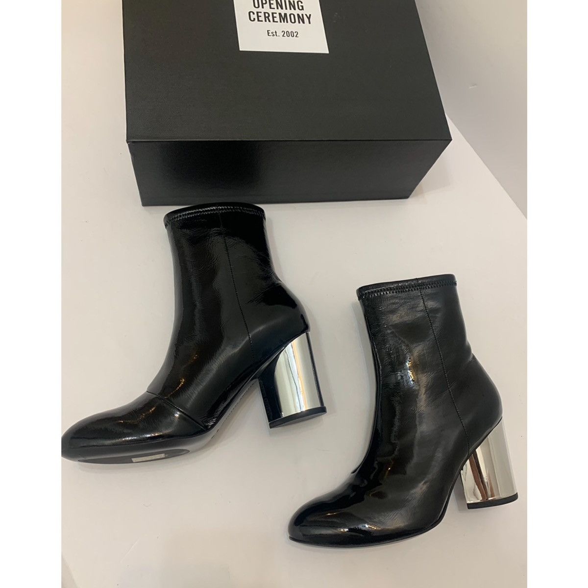Opening Ceremony OPENING CEREMONY DYLAN PATENT LEATHER BOOTS Size US 8 / IT 38 - 6 Thumbnail