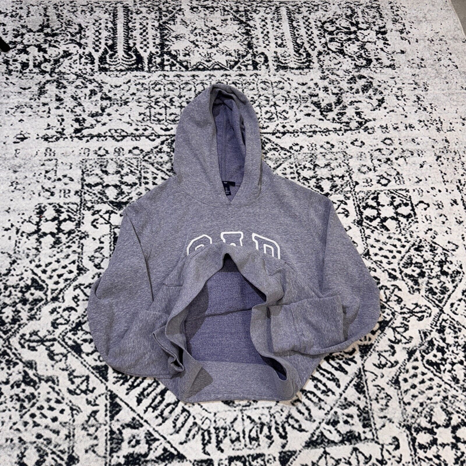 Gap × Vintage Vintage Gap Unisex Gray Cotton Hoodie Size L Y2K 90s Size US L / EU 52-54 / 3 - 10 Thumbnail