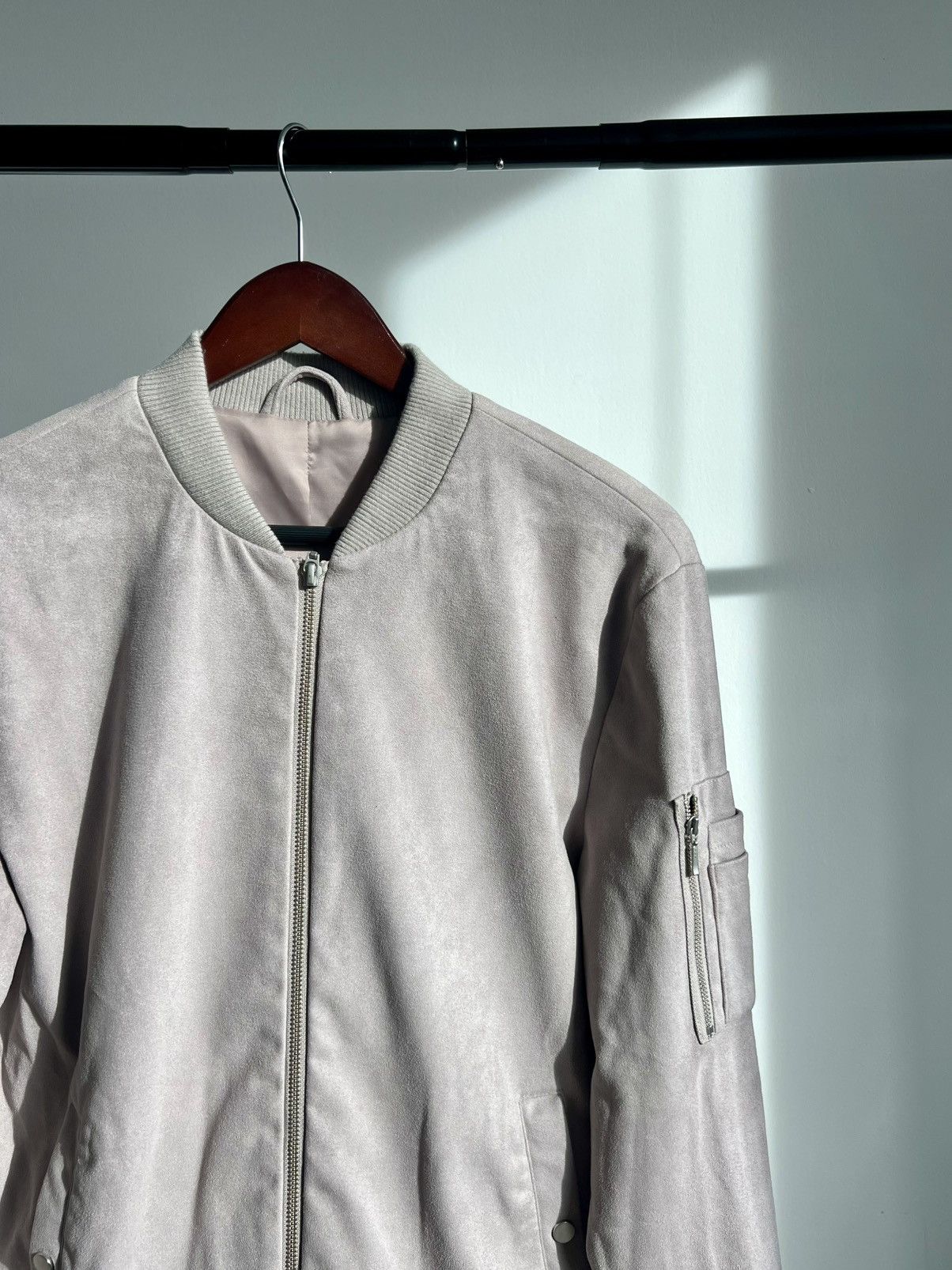 Zara Zara Micro Suede Bomber Jacket Size US M / EU 48-50 / 2 - 2 Thumbnail