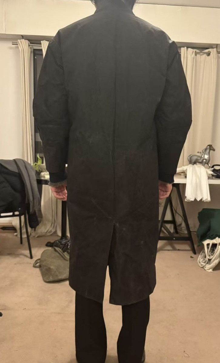 Toogood Toogood Dark Brown Waxed Cotton Roadsweeper Coat Size US M / EU 48-50 / 2 - 5 Thumbnail