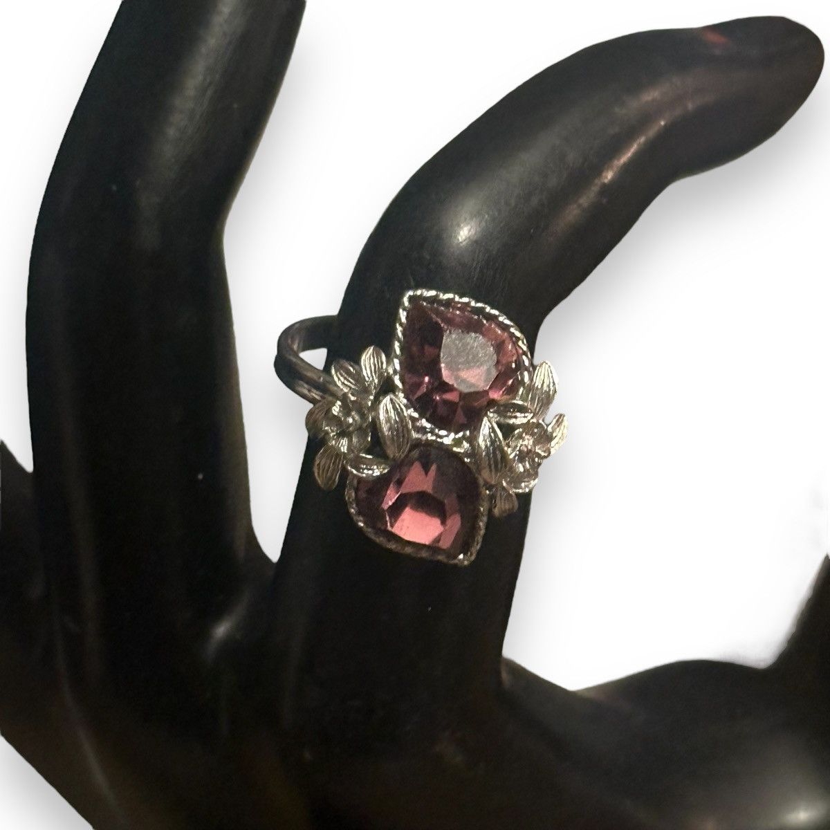 Other × Vintage Vintage Sarah Coventry Love Story double heart floral ring Size ONE SIZE - 2 Thumbnail