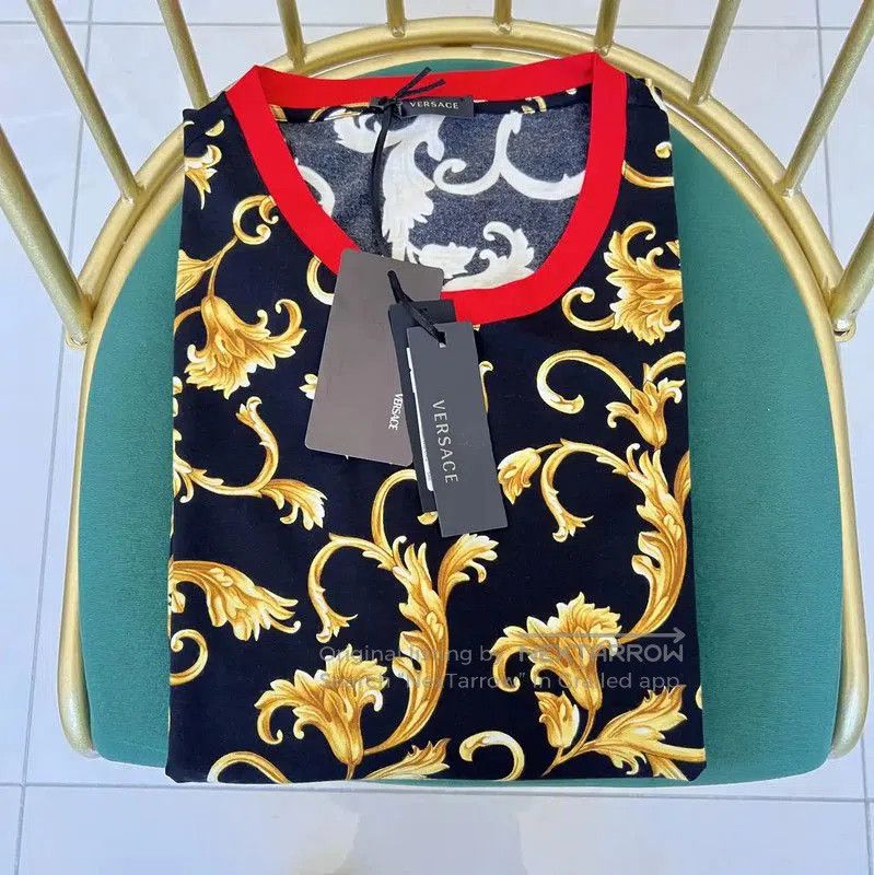Versace Versace Multicolor Cotton Short Sleeve T-Shirt . Size US L / EU 52-54 / 3 - 2 Thumbnail