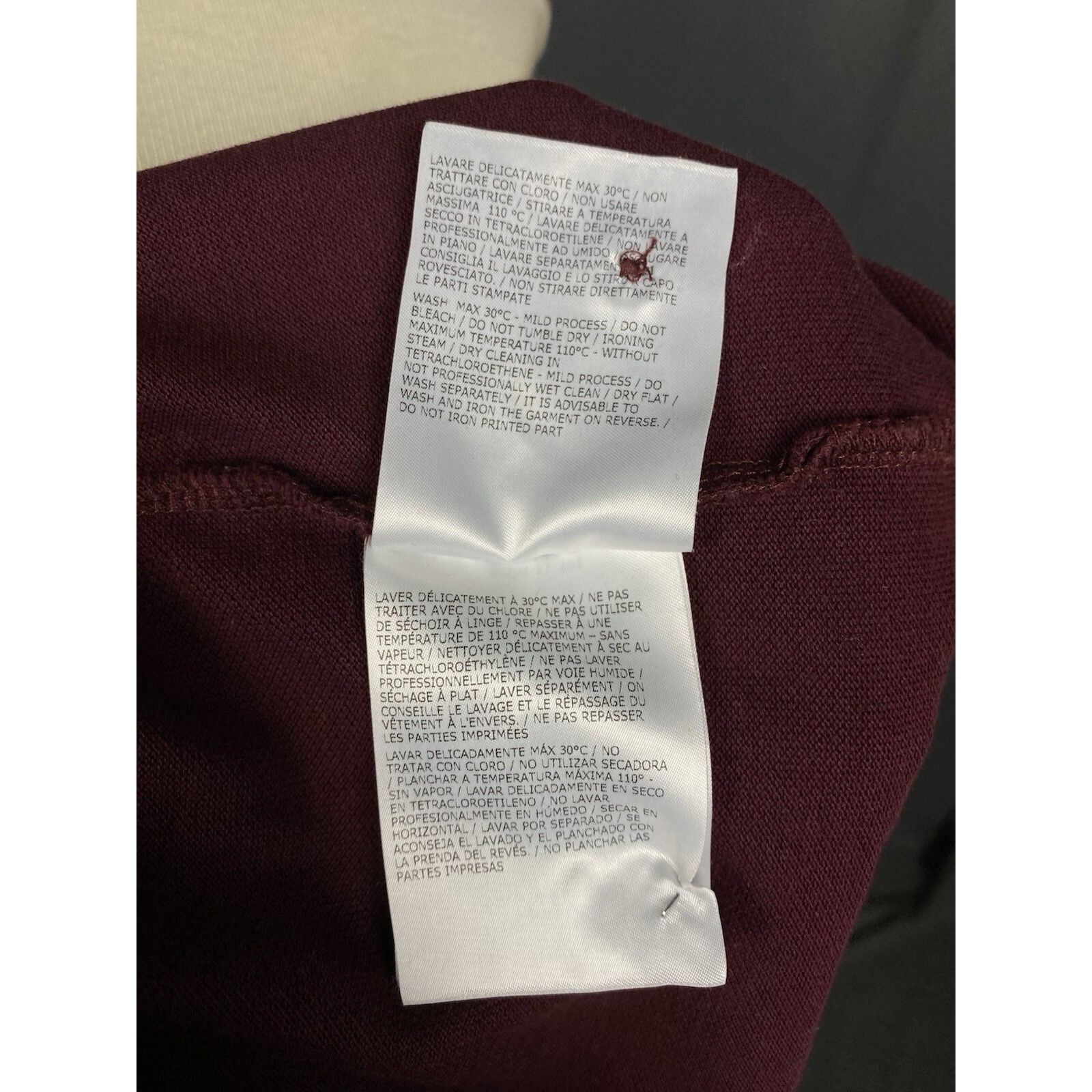 Moncler Moncler Maglia Men's Purple Collared Polo Sweater Size S Size US S / EU 44-46 / 1 - 14 Thumbnail