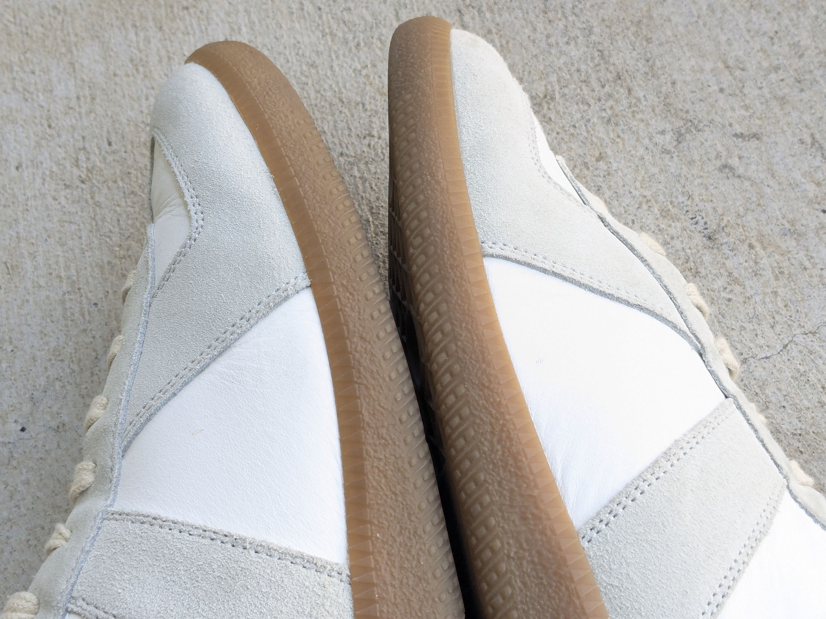Maison Margiela Maison Margiela GAT Replica White Gray 11 44 Suede High Size US 11 / EU 44 - 10 Thumbnail